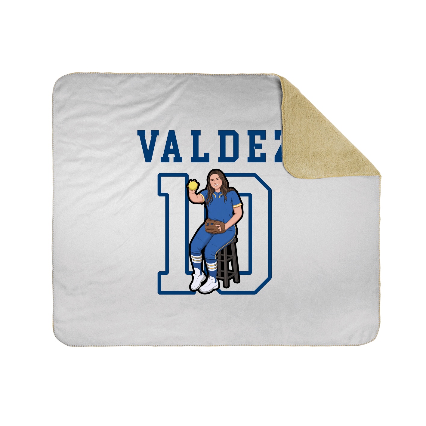 Throw Blanket — Shirsey in White