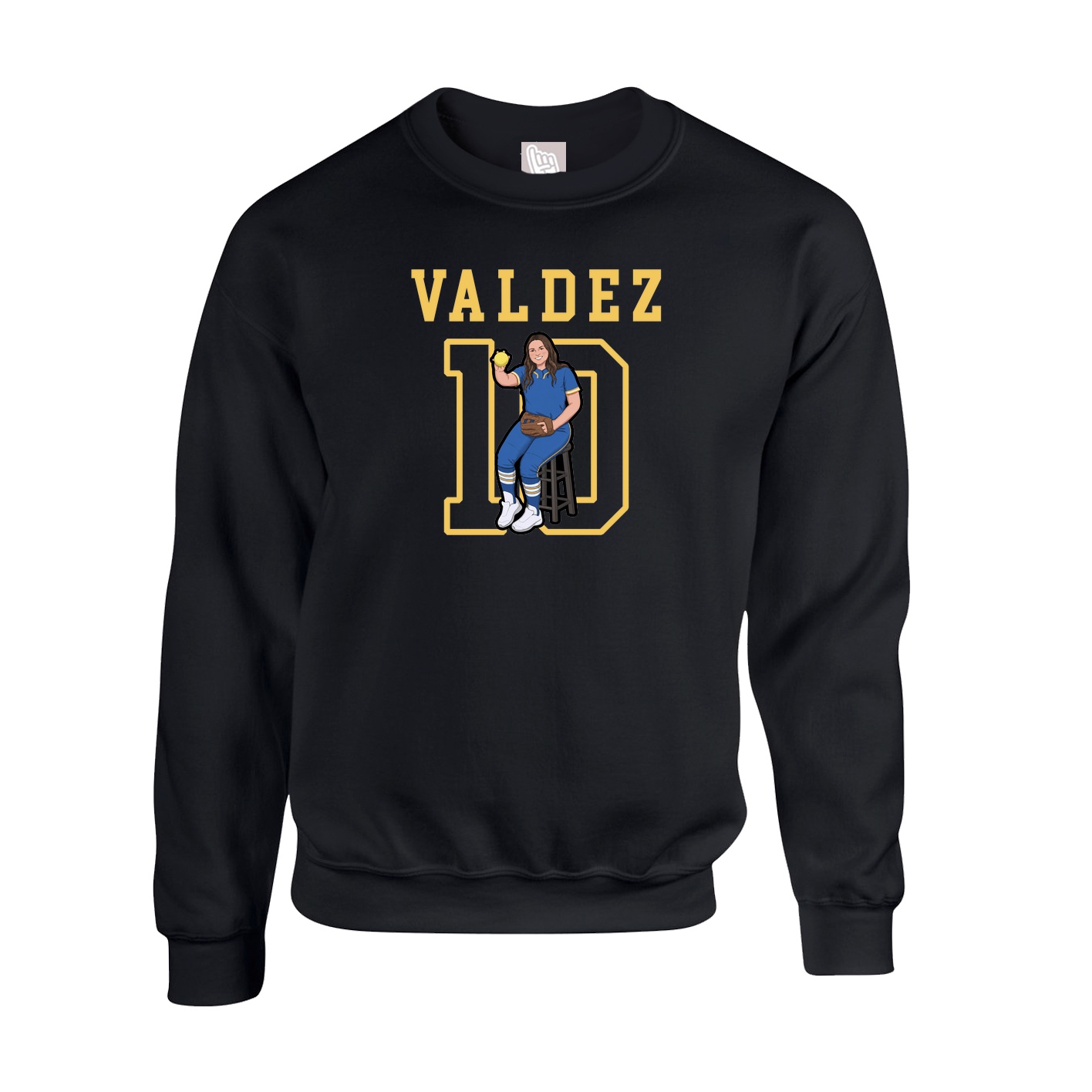 Fleece Crew — Shirsey in Black