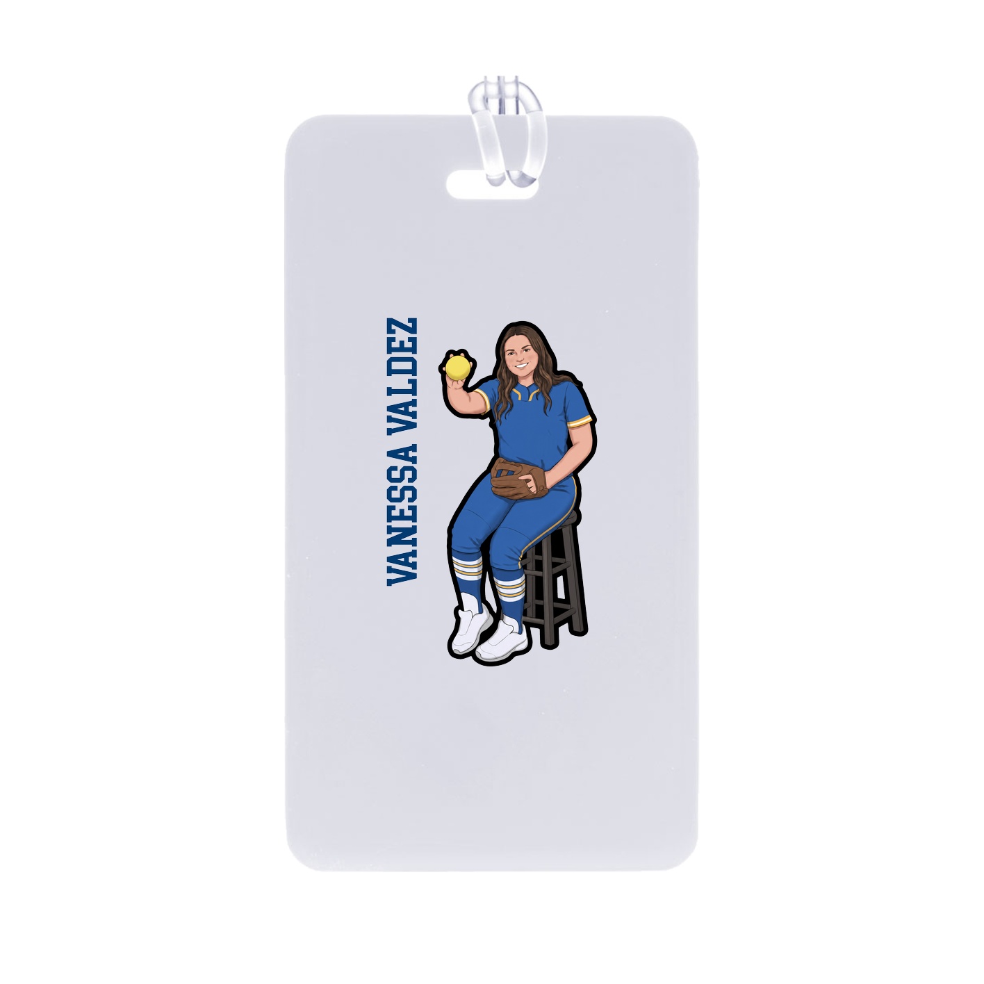 Bag Tag — Name Vertical in Classic