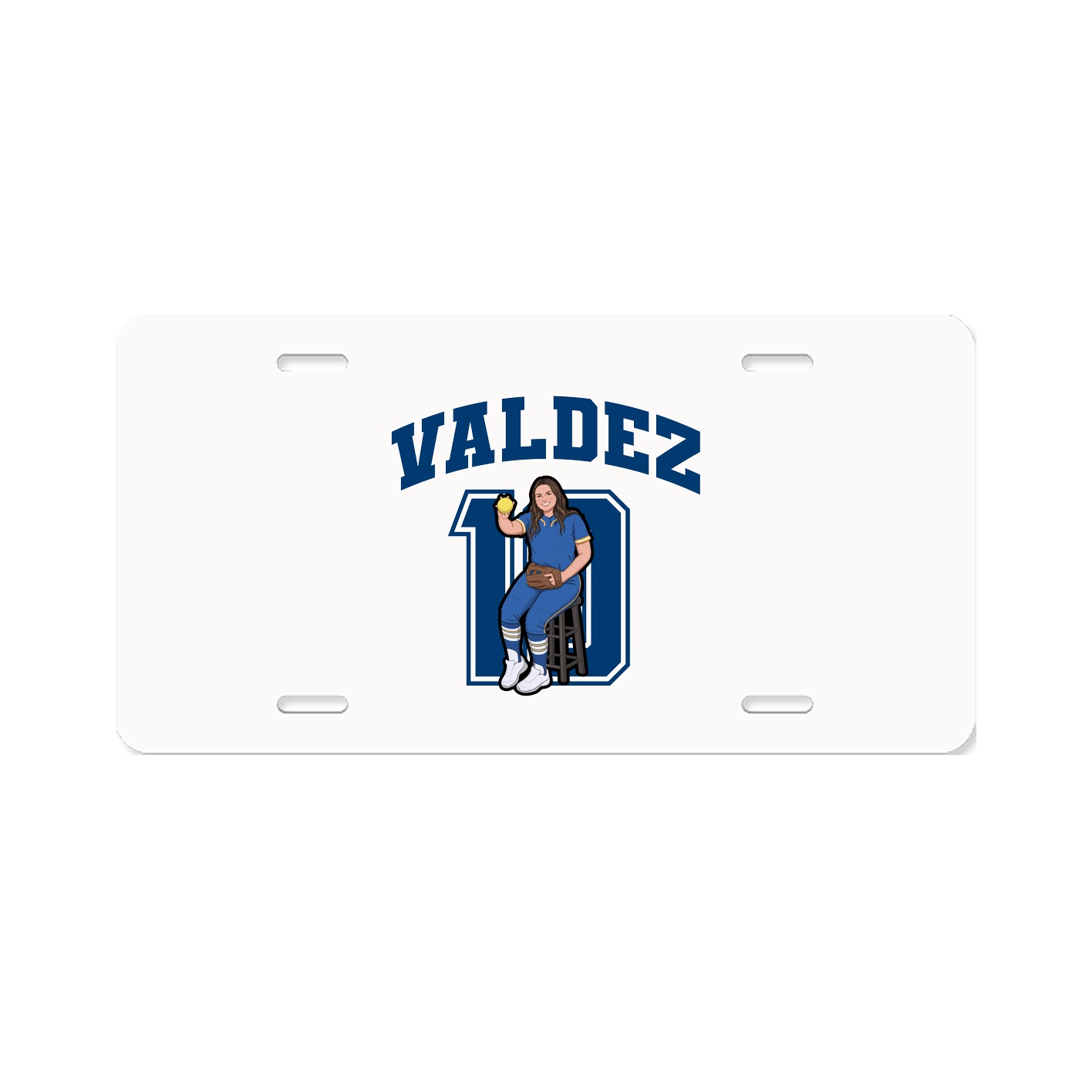 License Plate — Number in Classic