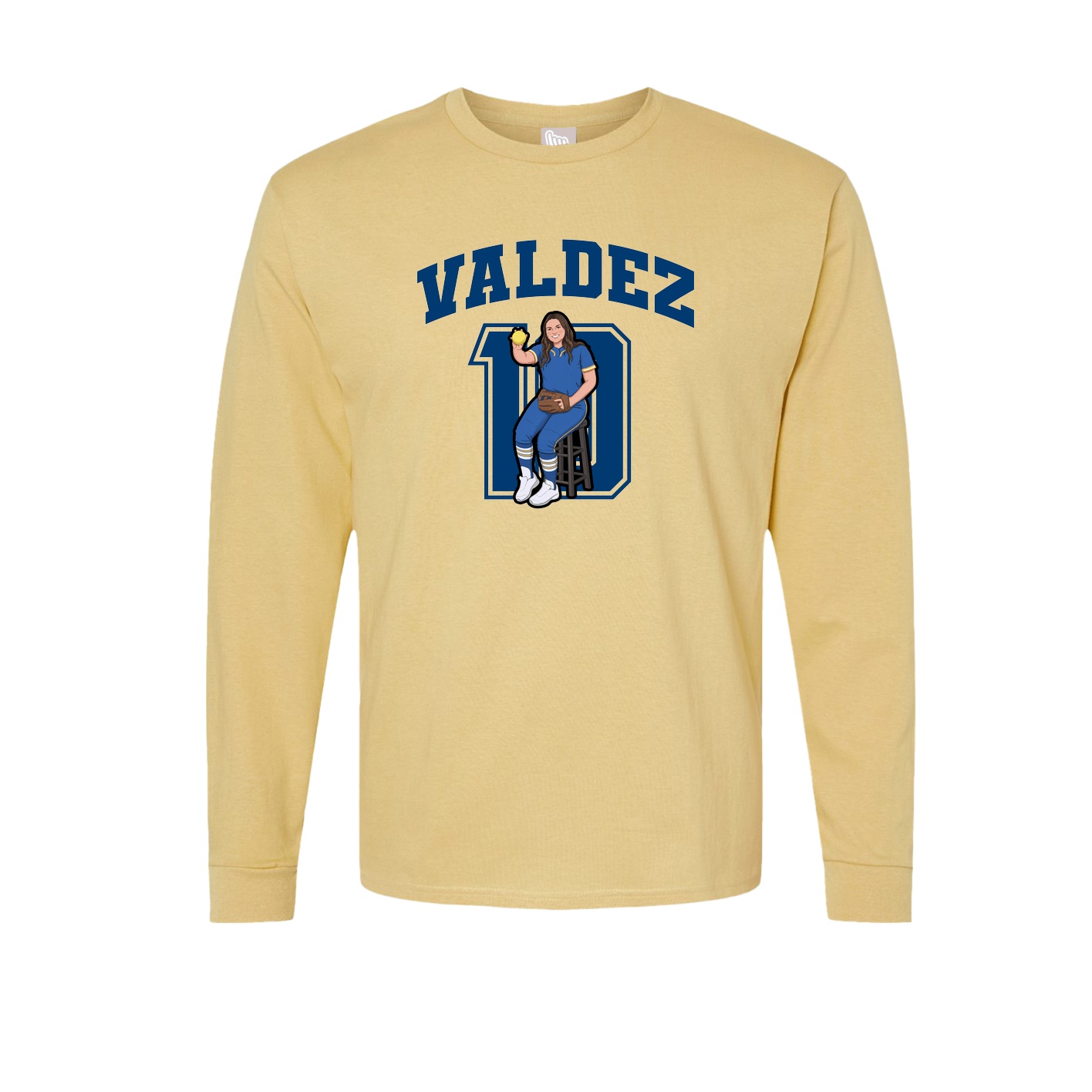 Long Sleeve Tee — Number in Vegas Gold