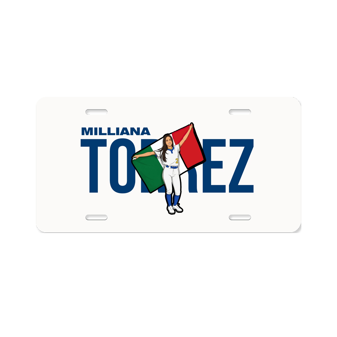 License Plate — Player Name in Classic