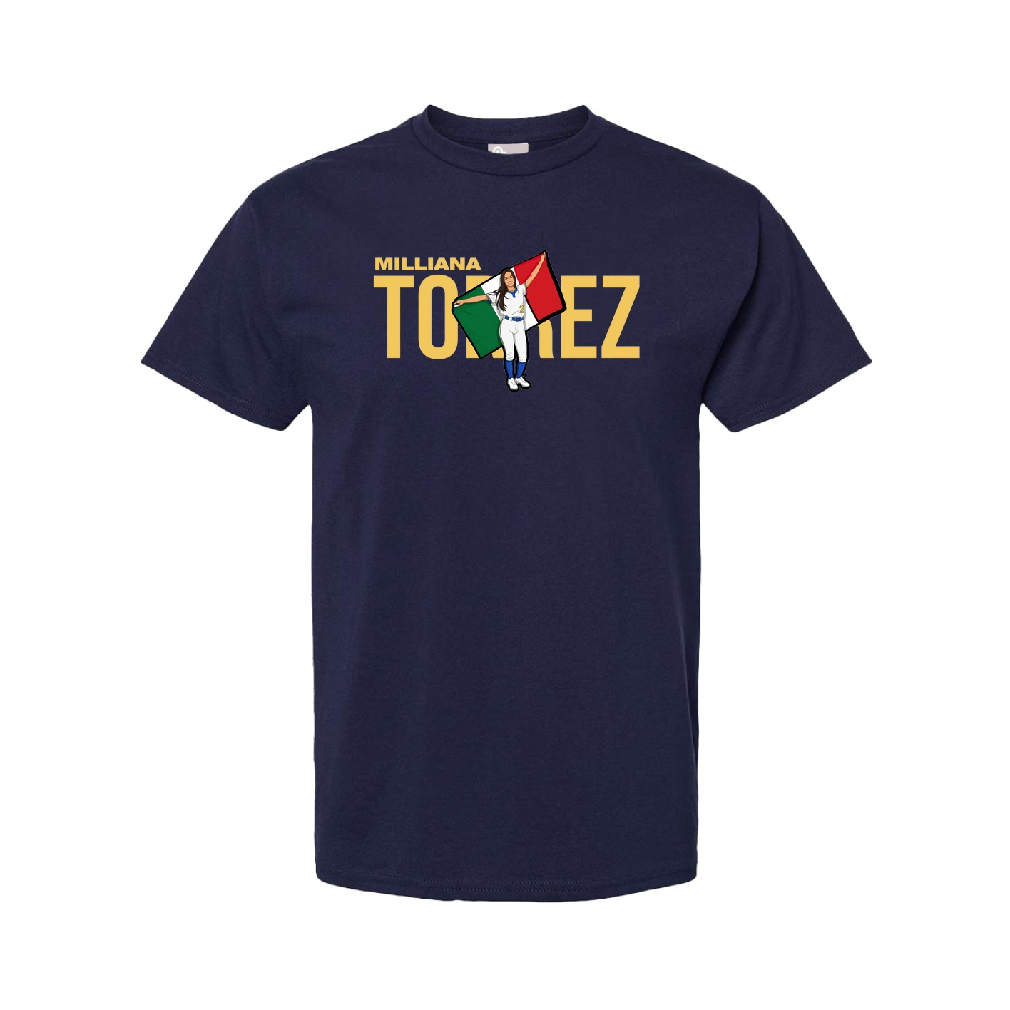 Youth Tee — Player Name in Navy