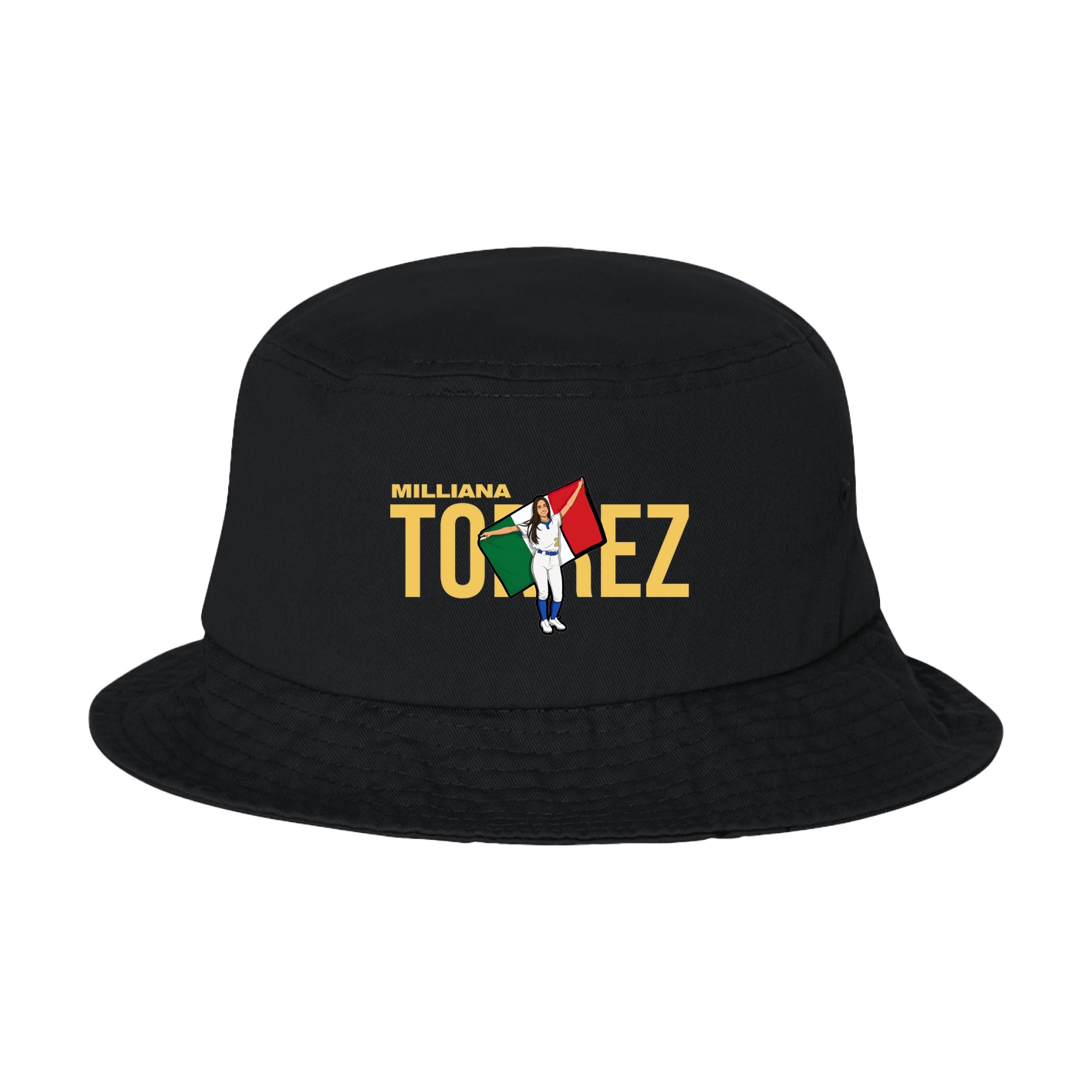Bucket Cap — Player Name in Black