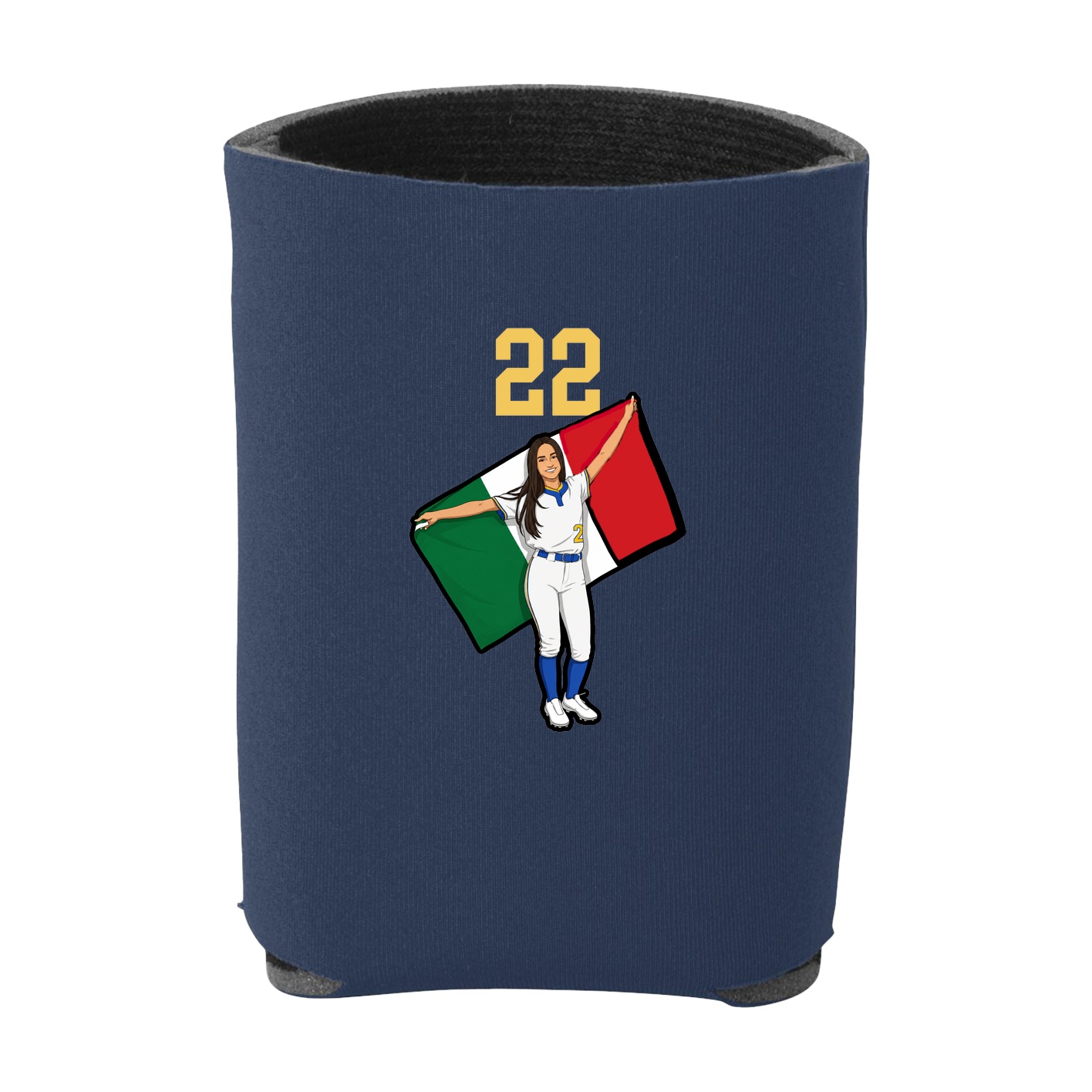 Can Holder — Number Top in Navy