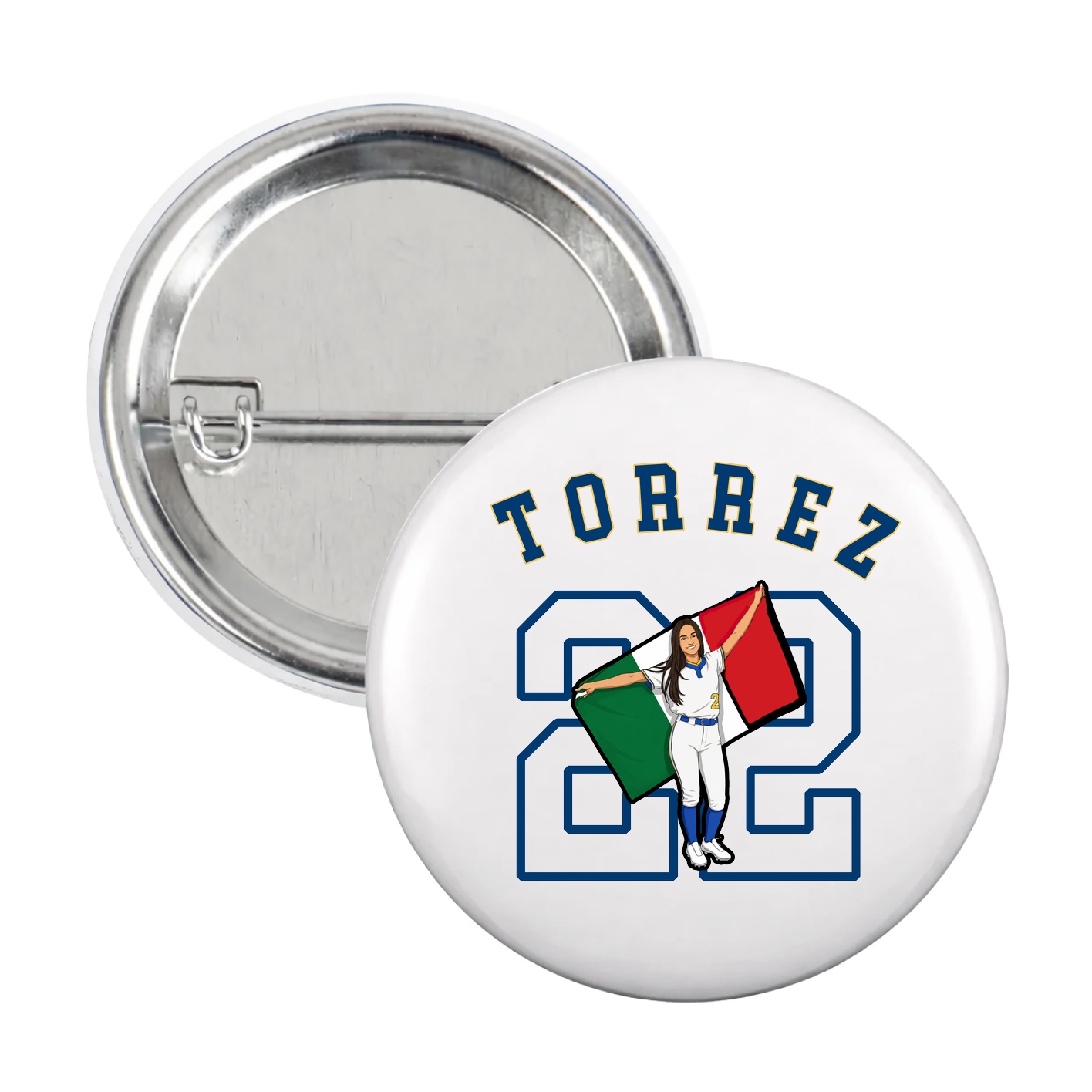 Game Day Button — Shirsey Arch in White