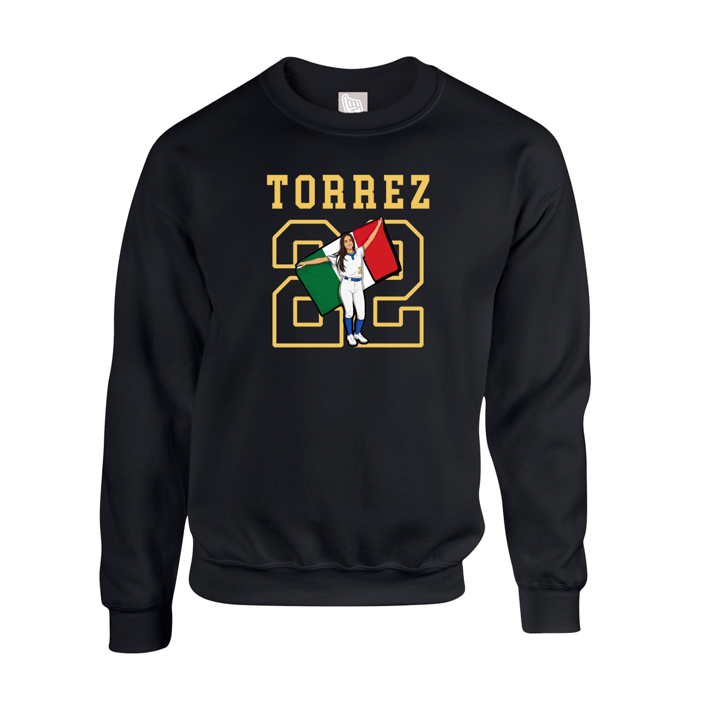 Fleece Crew — Shirsey in Black