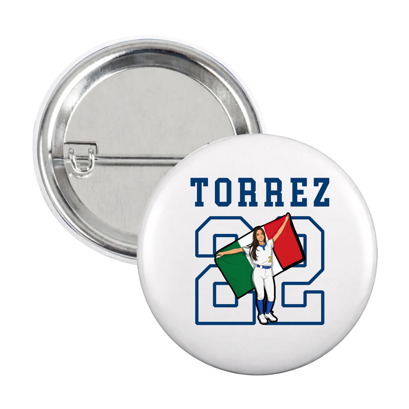 Game Day Button — Shirsey in White