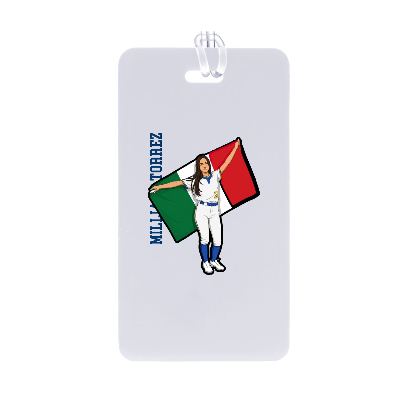 Bag Tag — Name Vertical in Classic