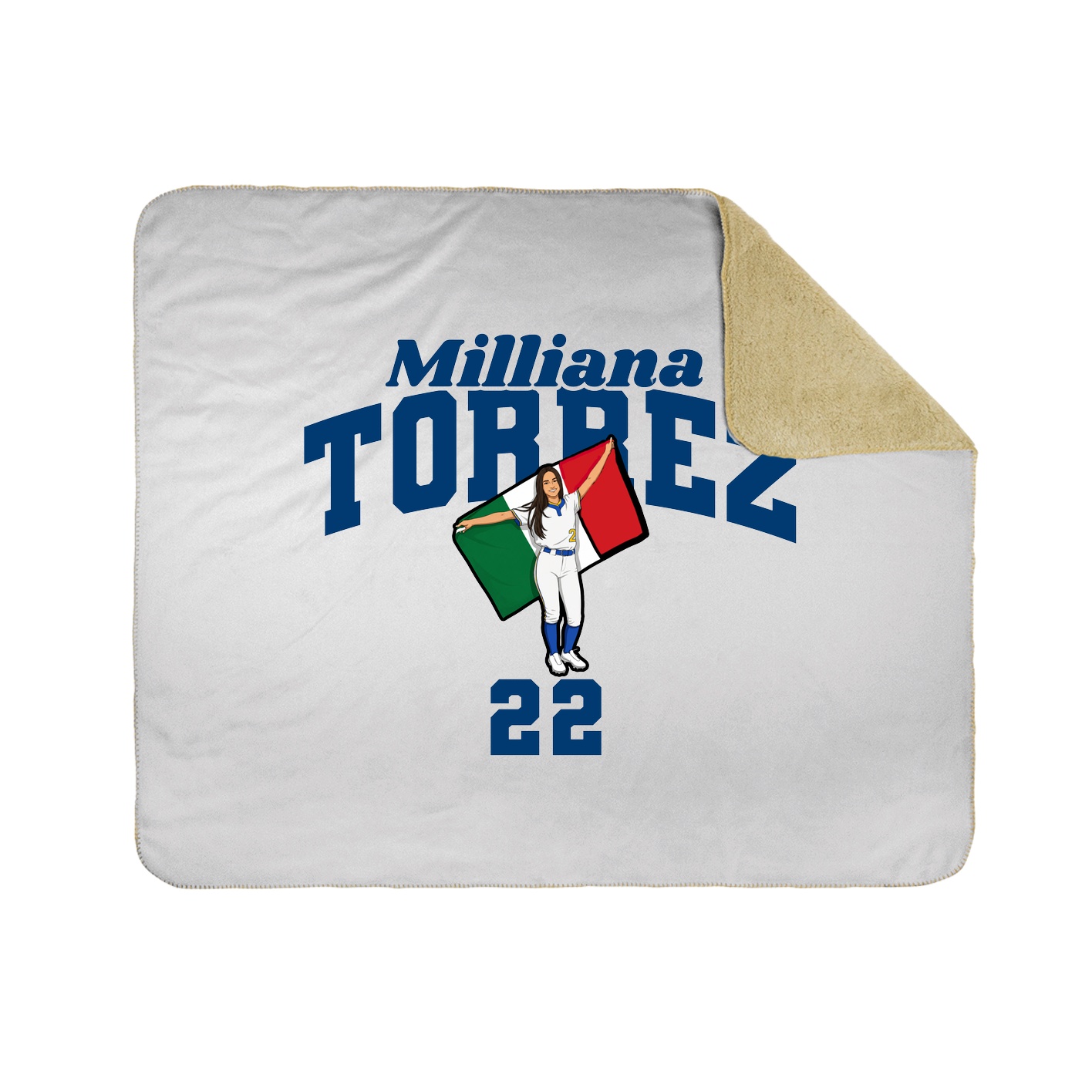 Throw Blanket — Signature Arch in White