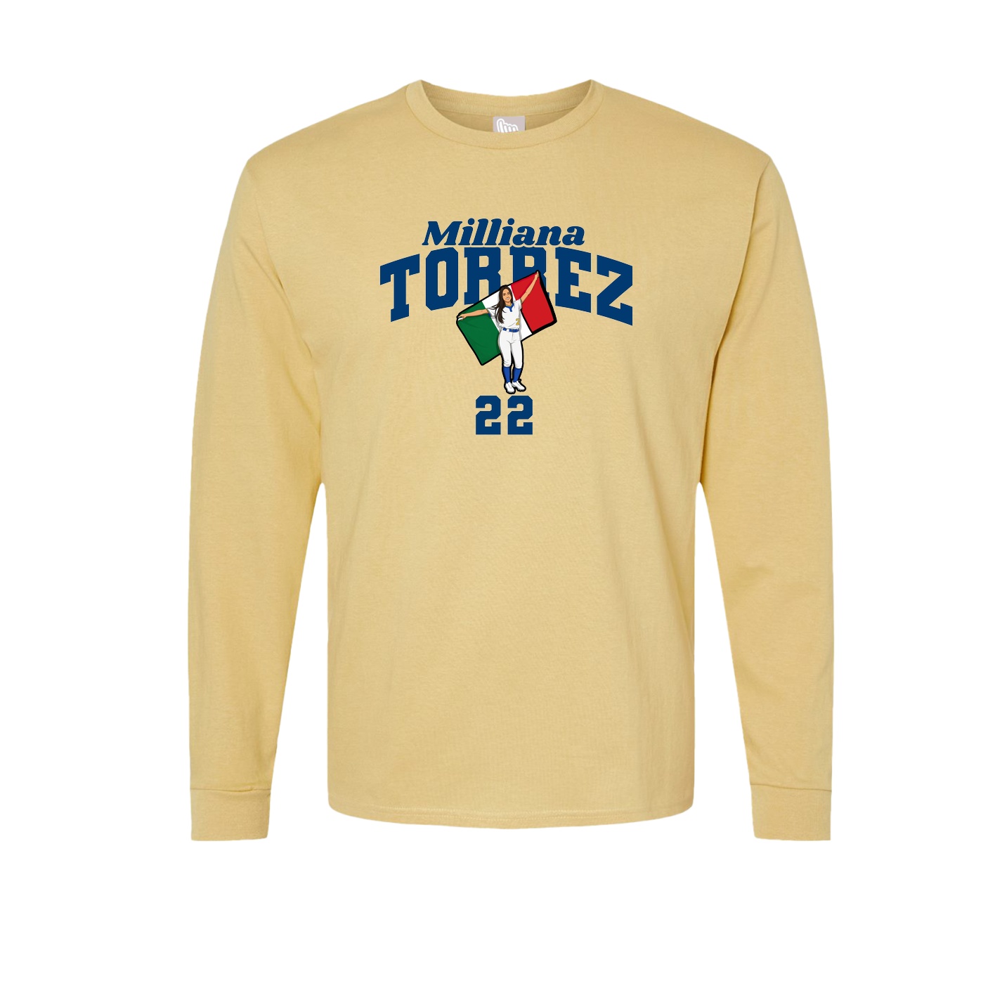 Long Sleeve Tee — Signature Arch in Vegas Gold