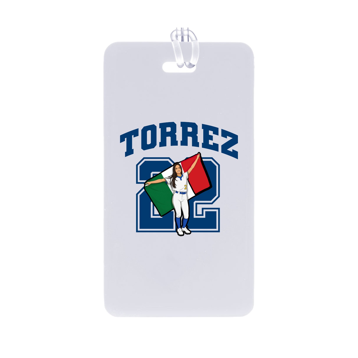 Bag Tag — Number in Classic