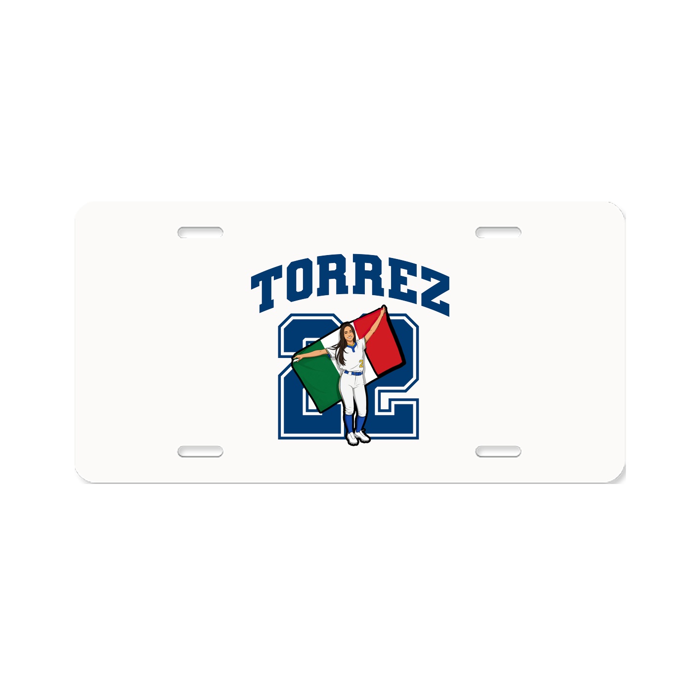 License Plate — Number in Classic