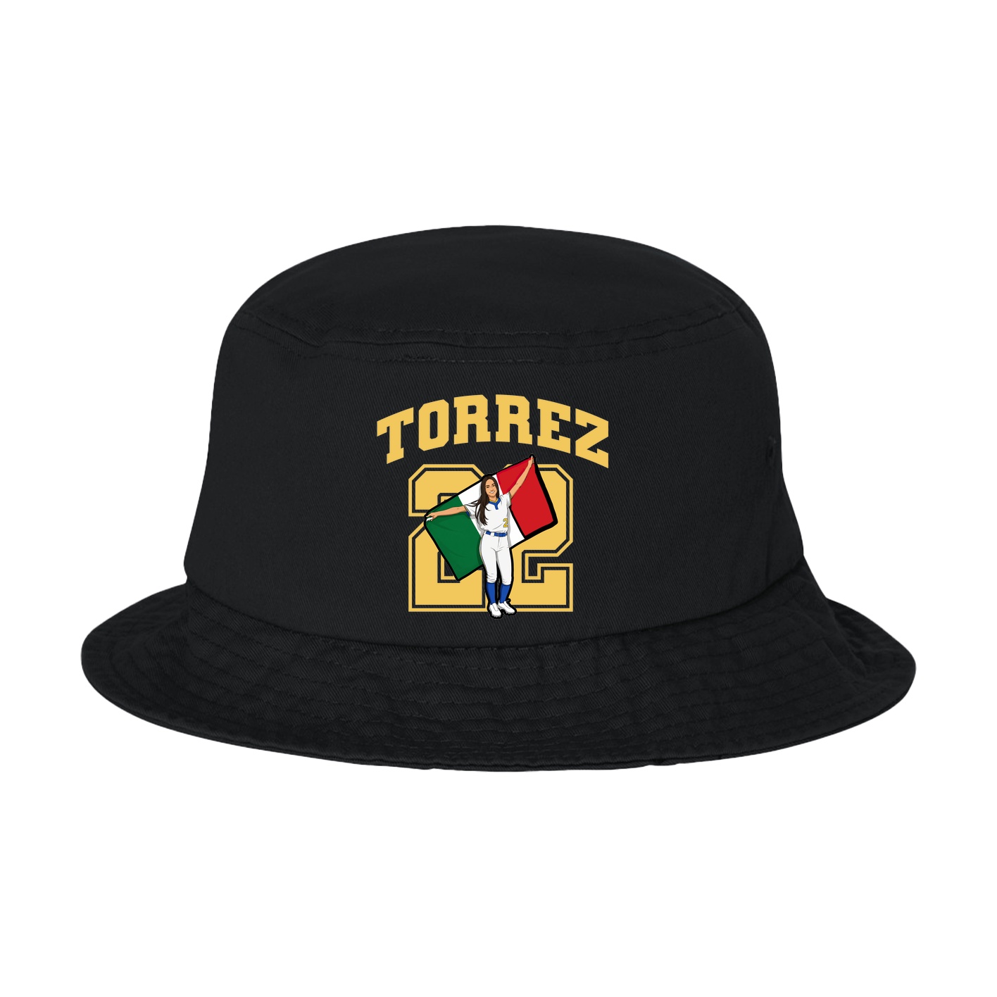 Bucket Cap — Number in Black