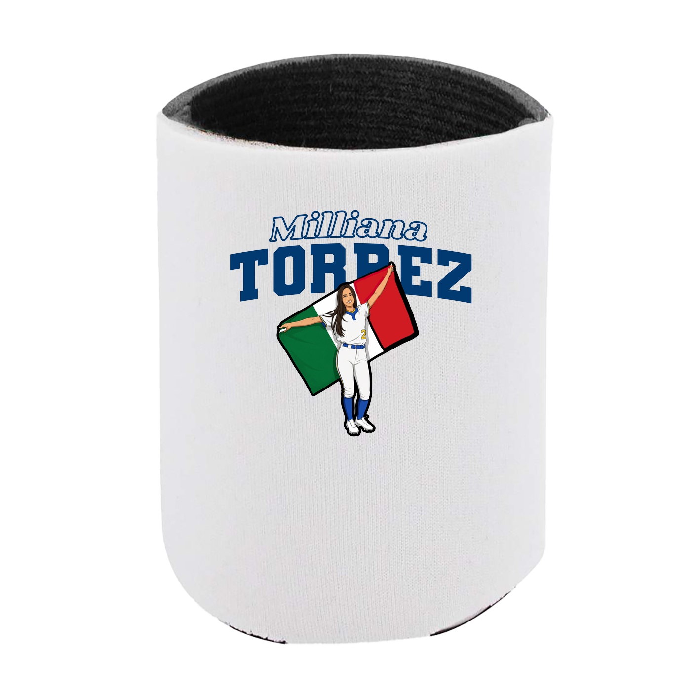 Can Holder — Name Arch in White