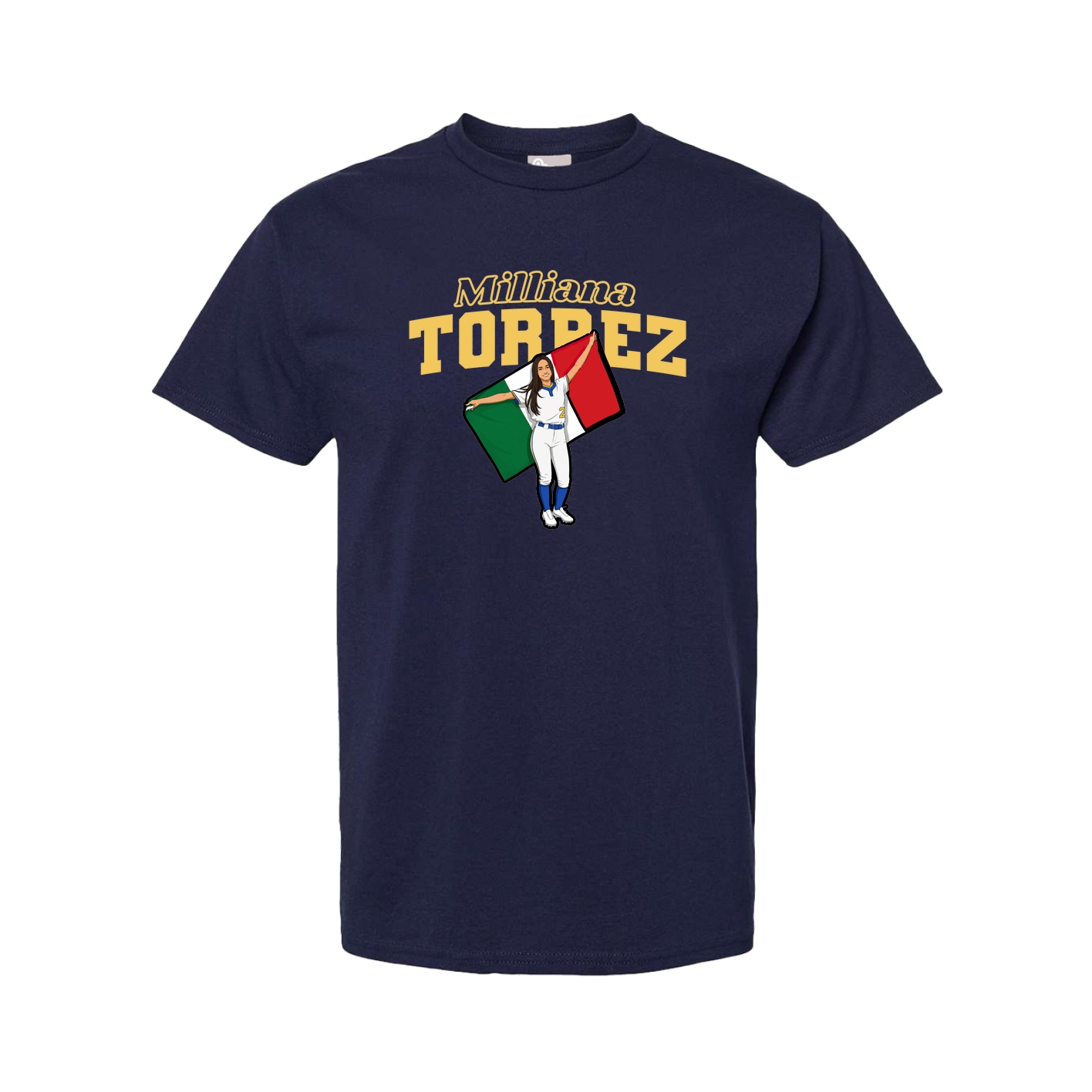 Tee — Name Arch in Navy