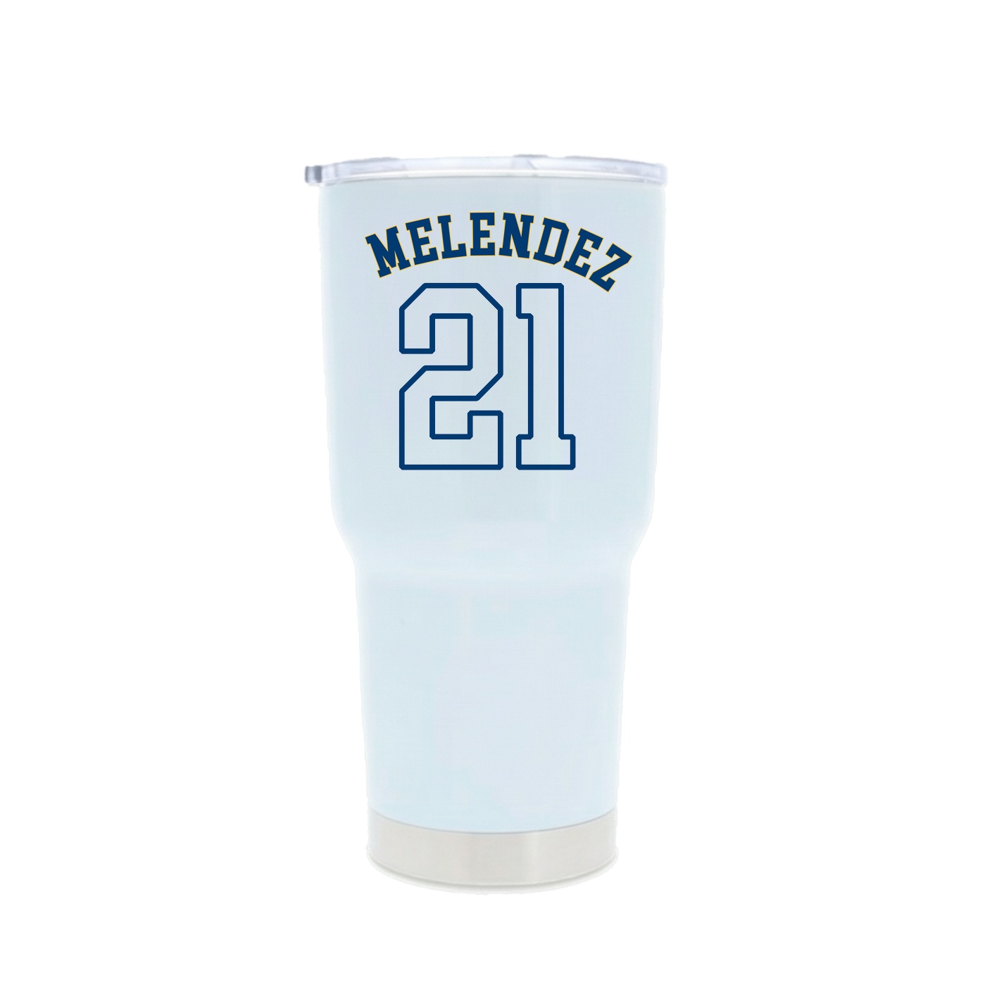 30oz Stainless Steel Tumbler — Shirsey Arch in White