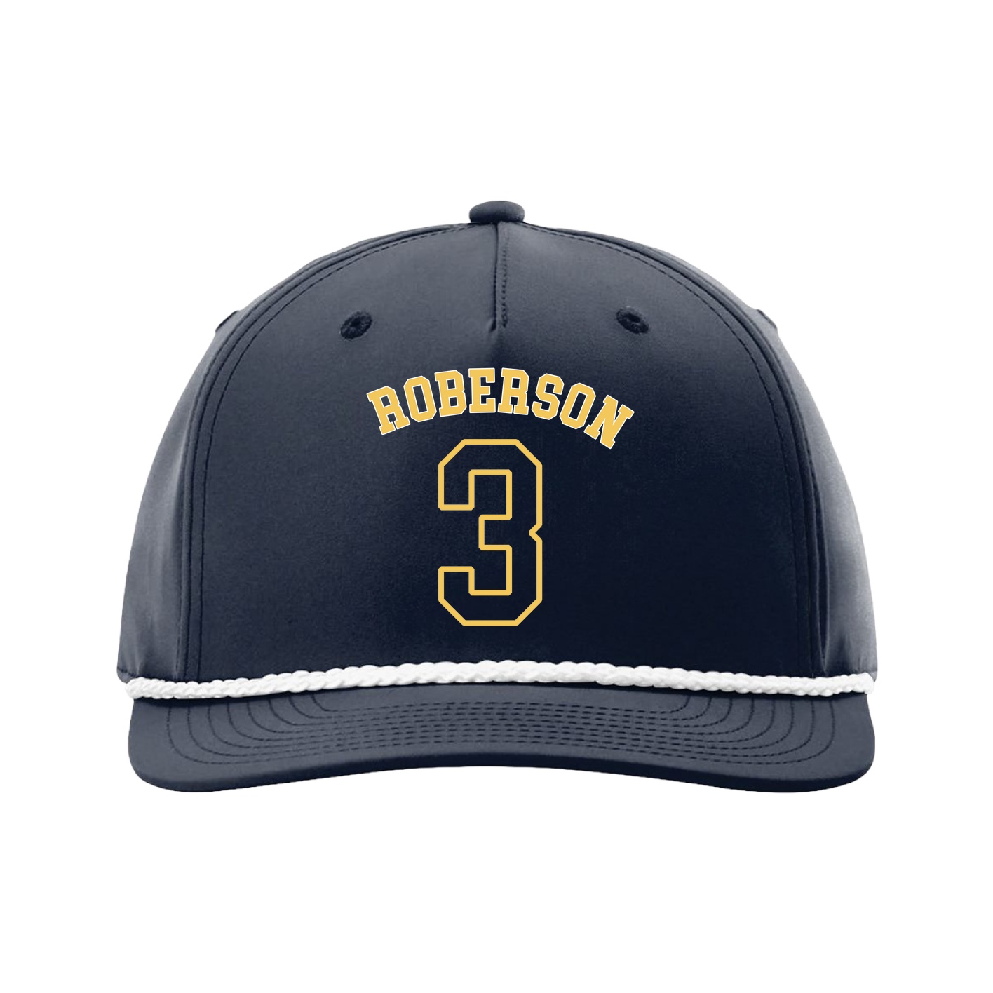 Five-Panel Classic Rope Cap — Shirsey Arch in Navy