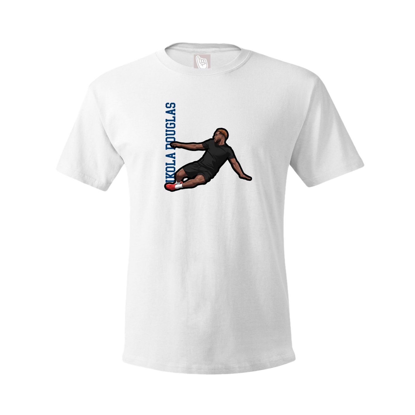 Youth Tee — Name Vertical in White