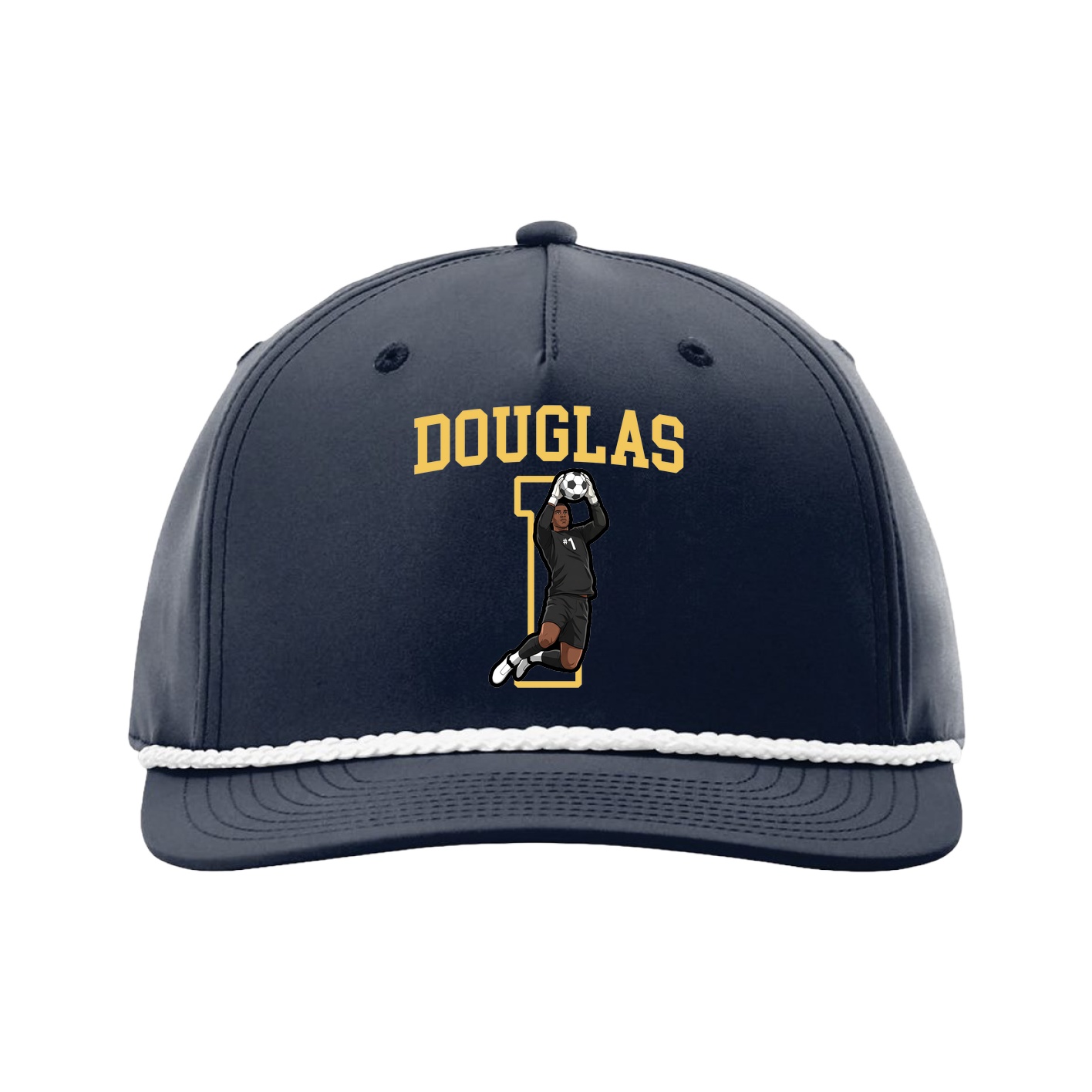 Five-Panel Classic Rope Cap — Shirsey in Navy