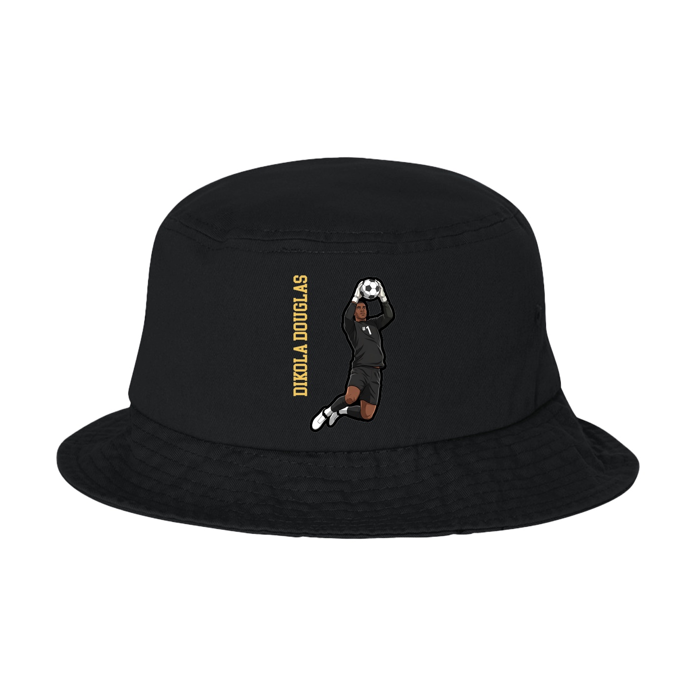 Bucket Cap — Name Vertical in Black