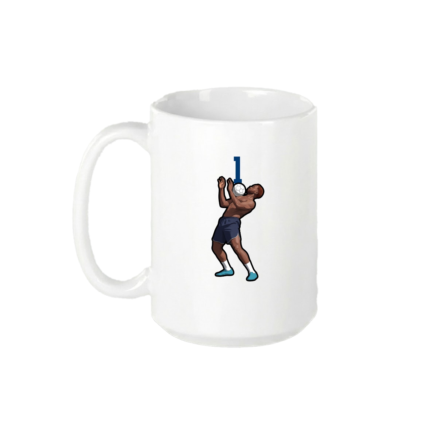 15oz Coffee Mug — Number Top in White