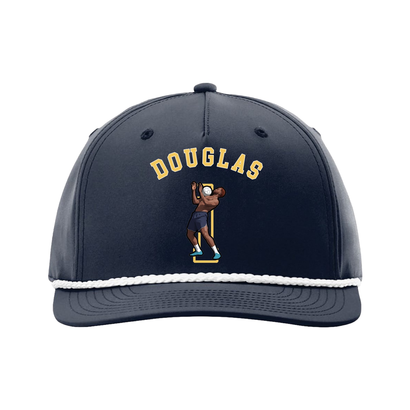 Five-Panel Classic Rope Cap — Shirsey Arch in Navy