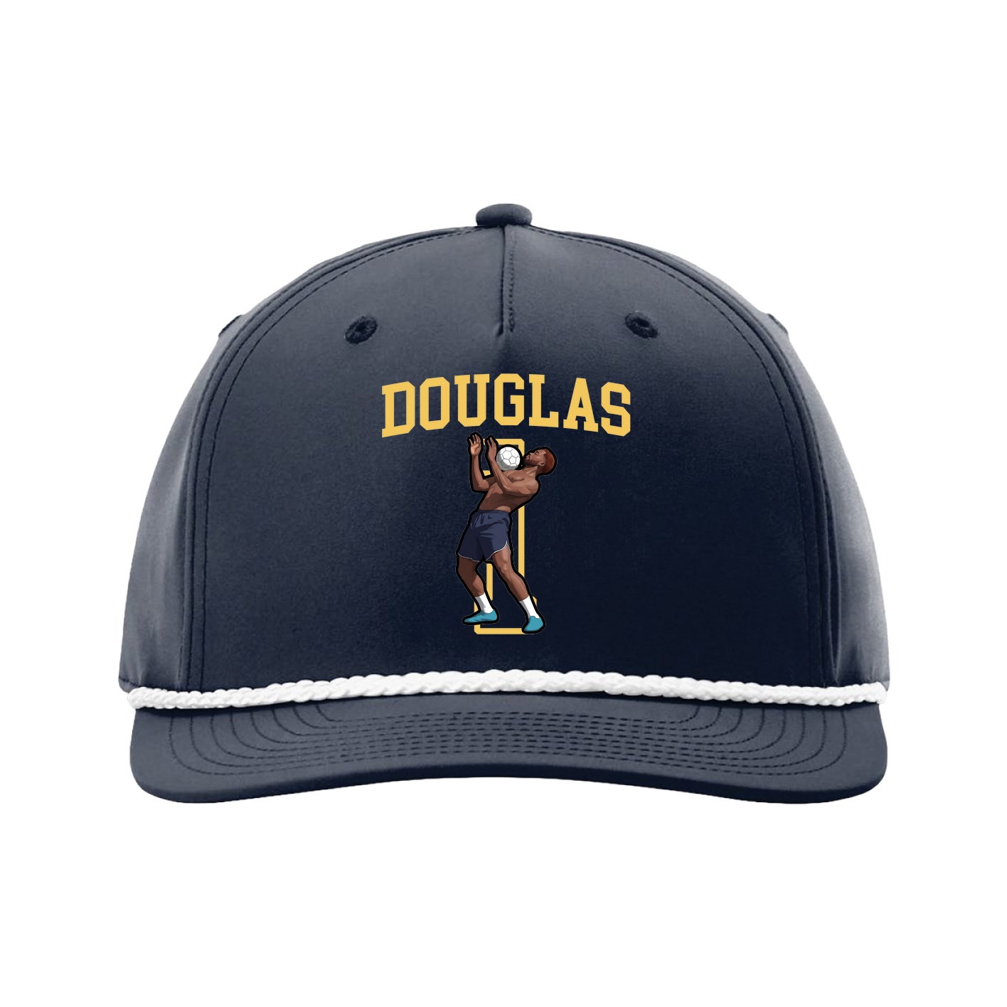 Five-Panel Classic Rope Cap — Shirsey in Navy
