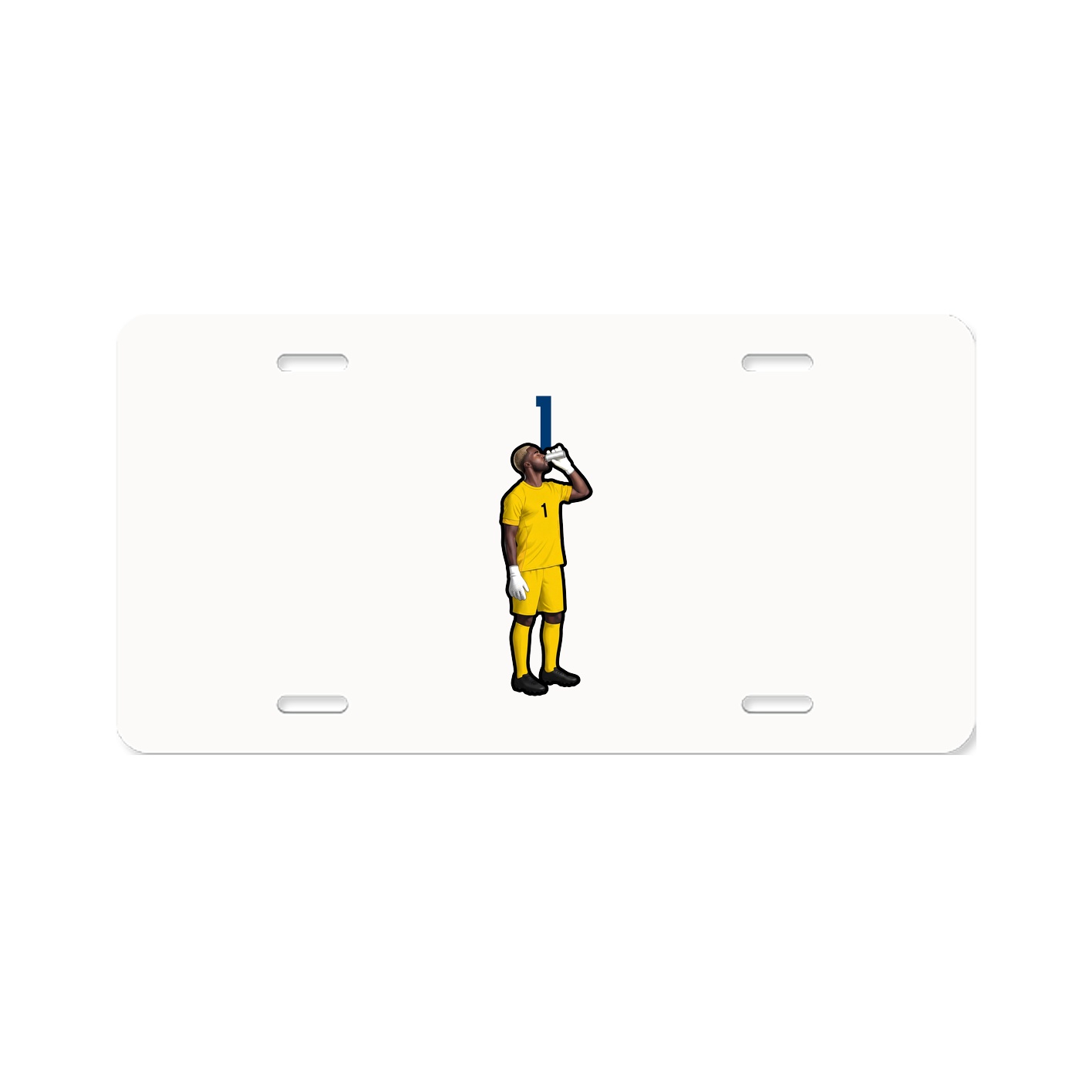 License Plate — Number Top in Classic
