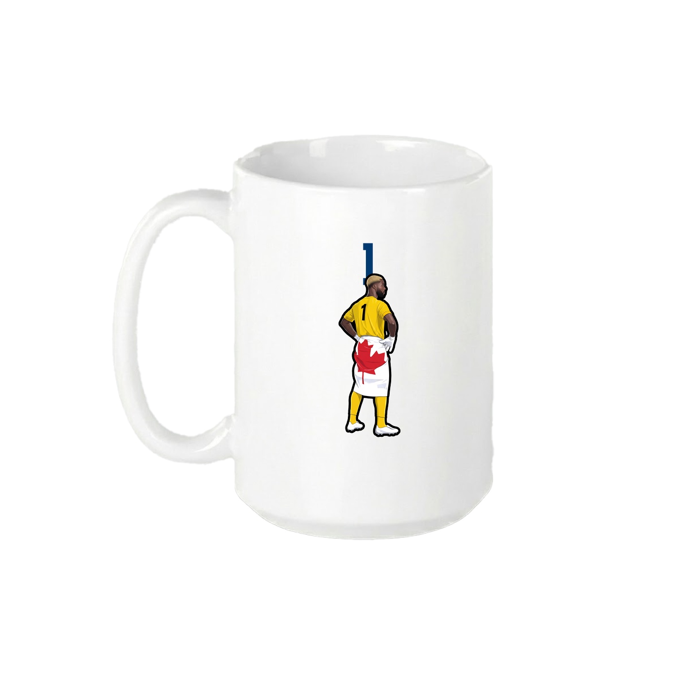 15oz Coffee Mug — Number Top in White