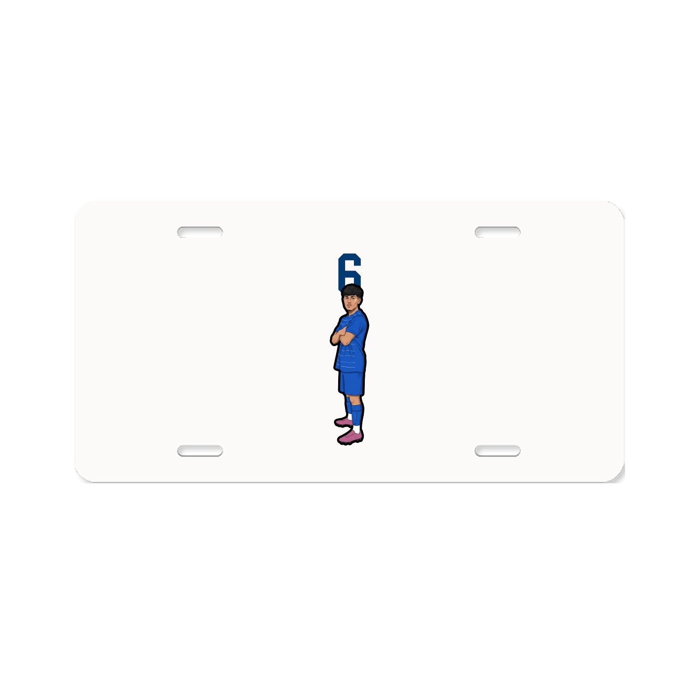 License Plate — Number Top in Classic