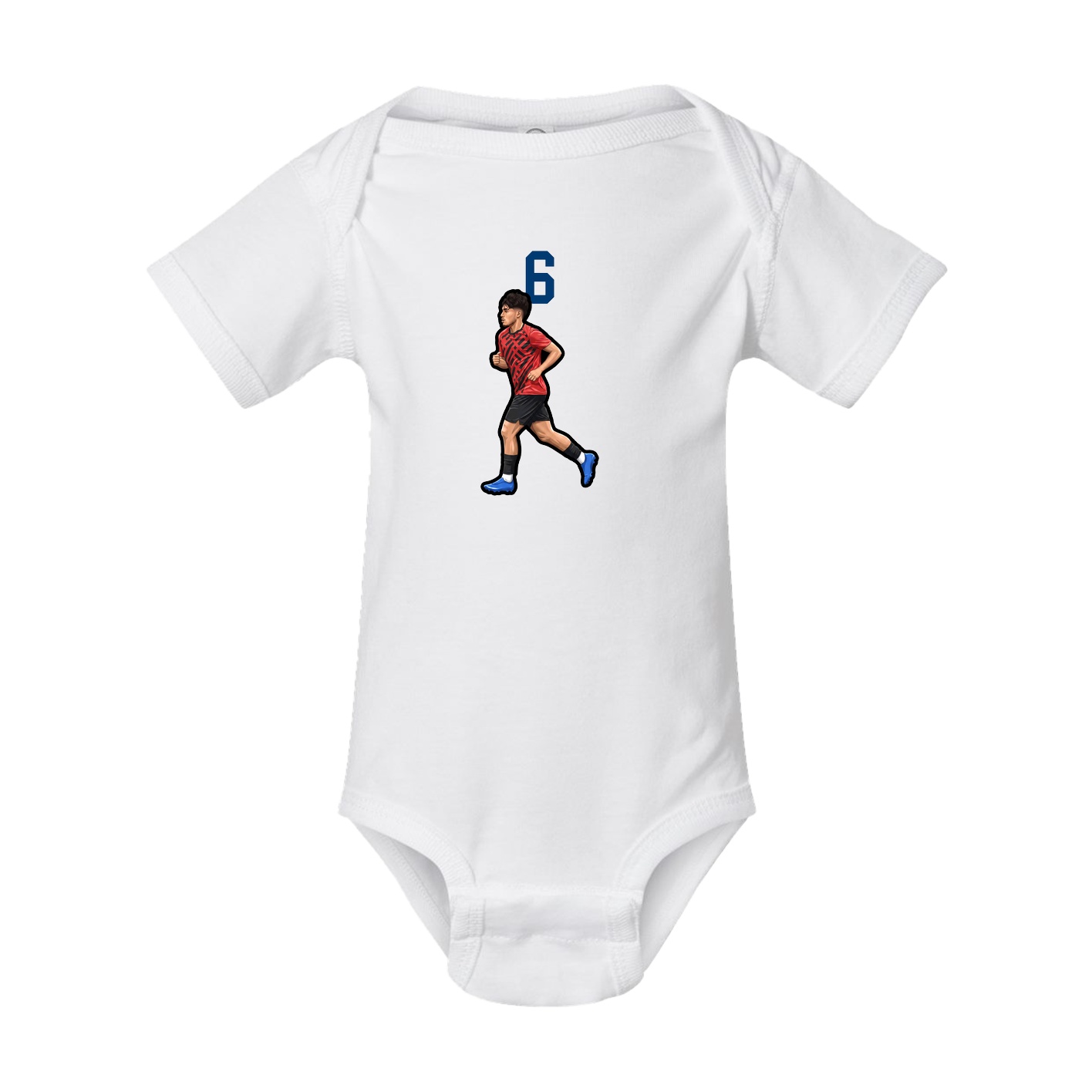 Baby Onesie — Number Top in White