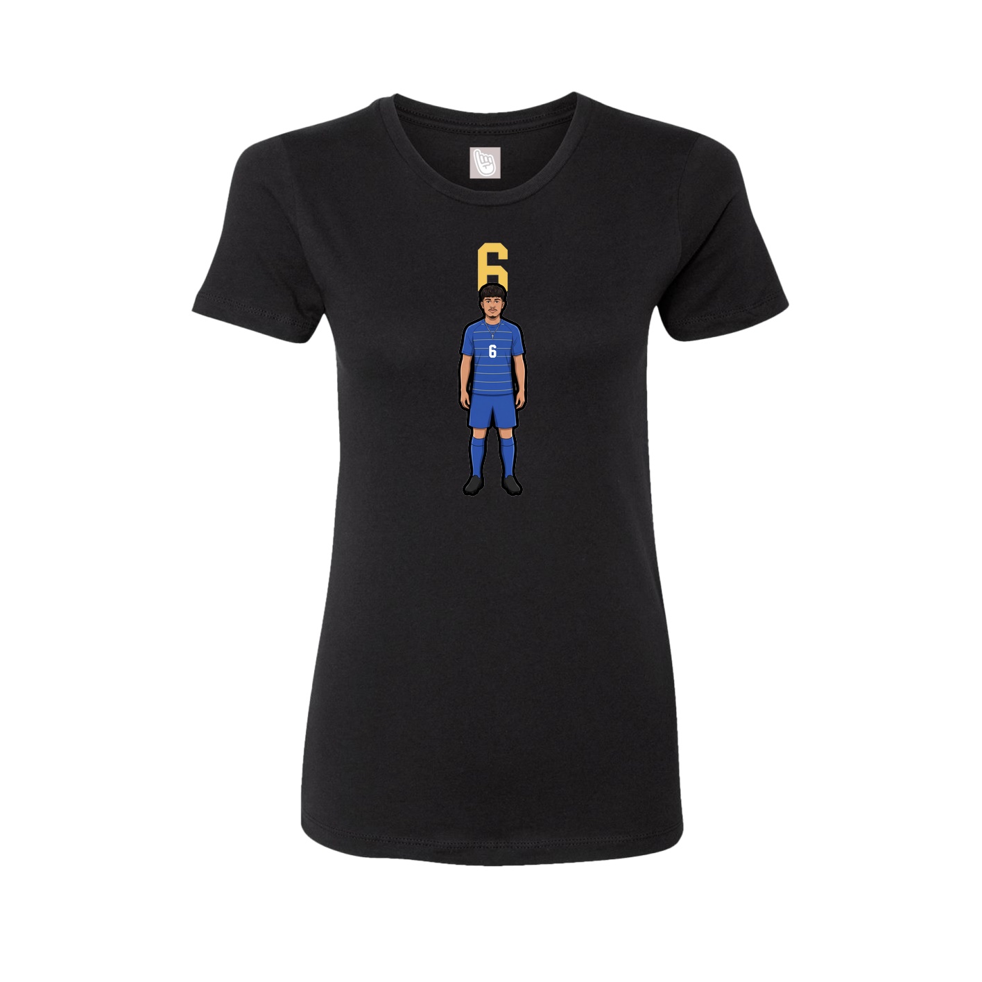 Womens Tee — Number Top in Black