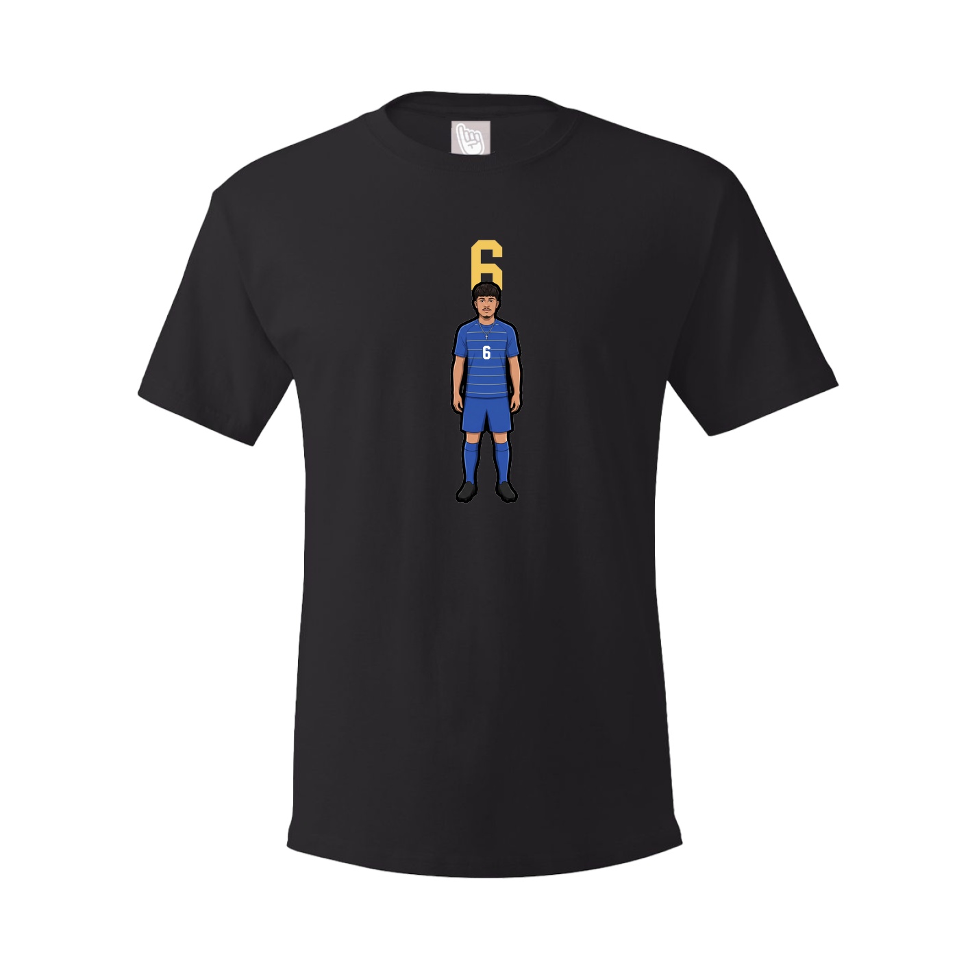 Youth Tee — Number Top in Black