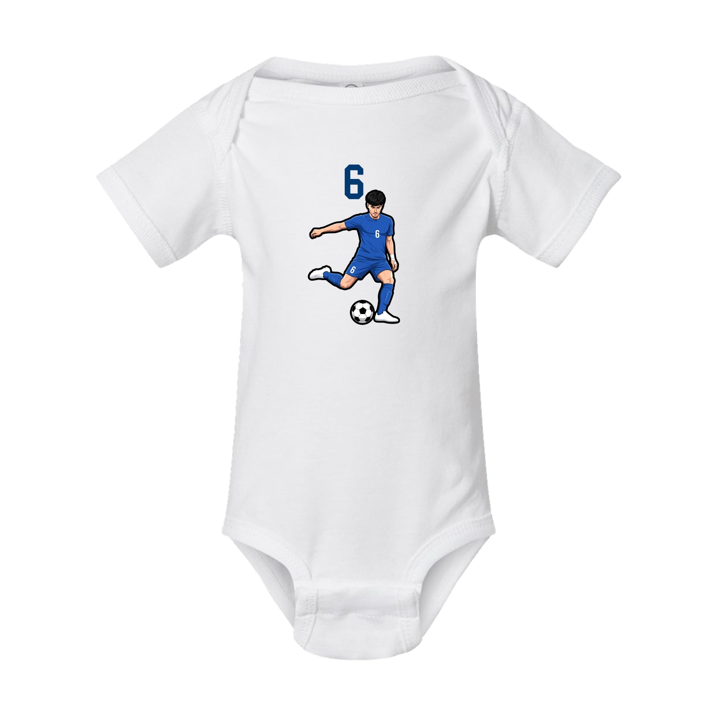 Baby Onesie — Number Top in White