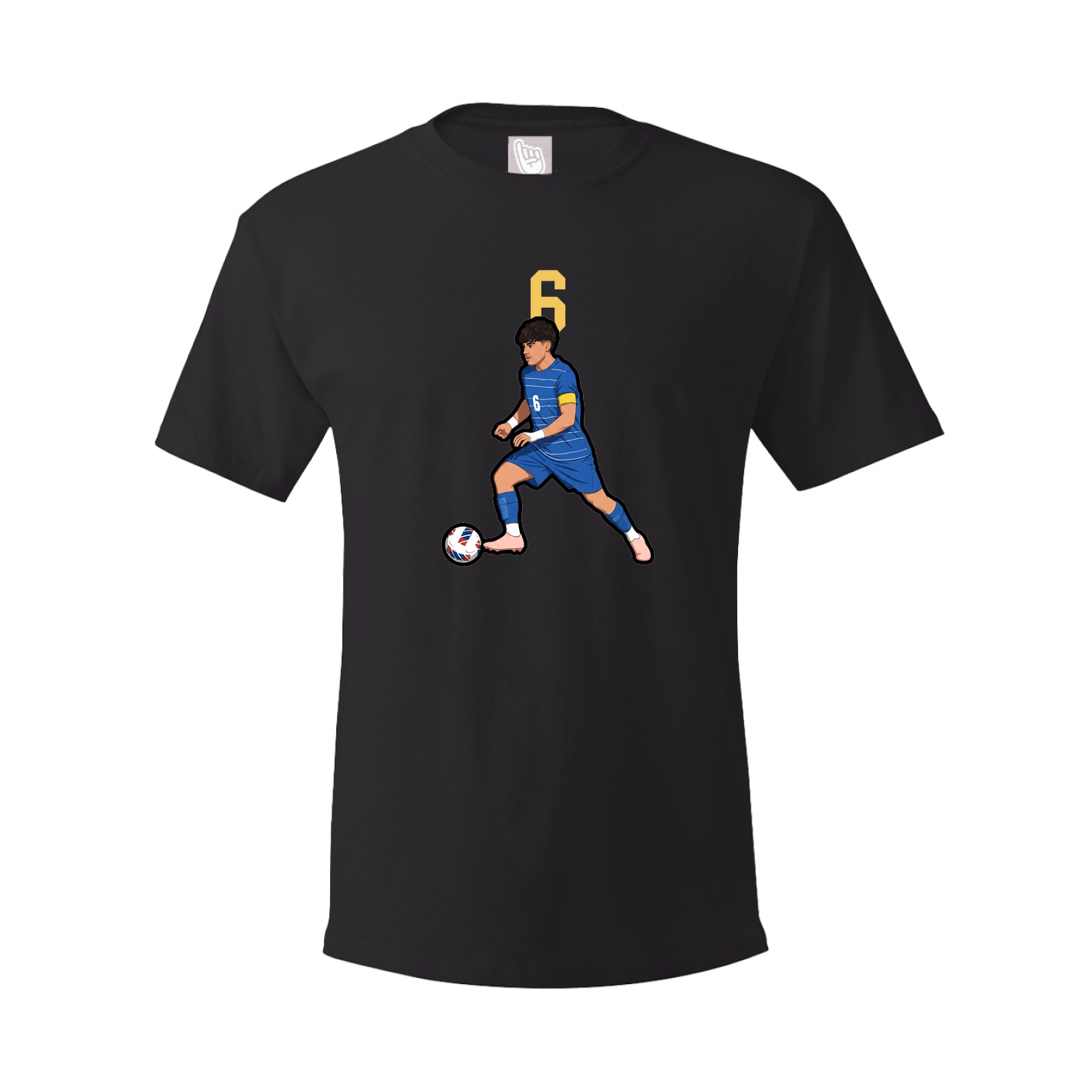 Youth Tee — Number Top in Black