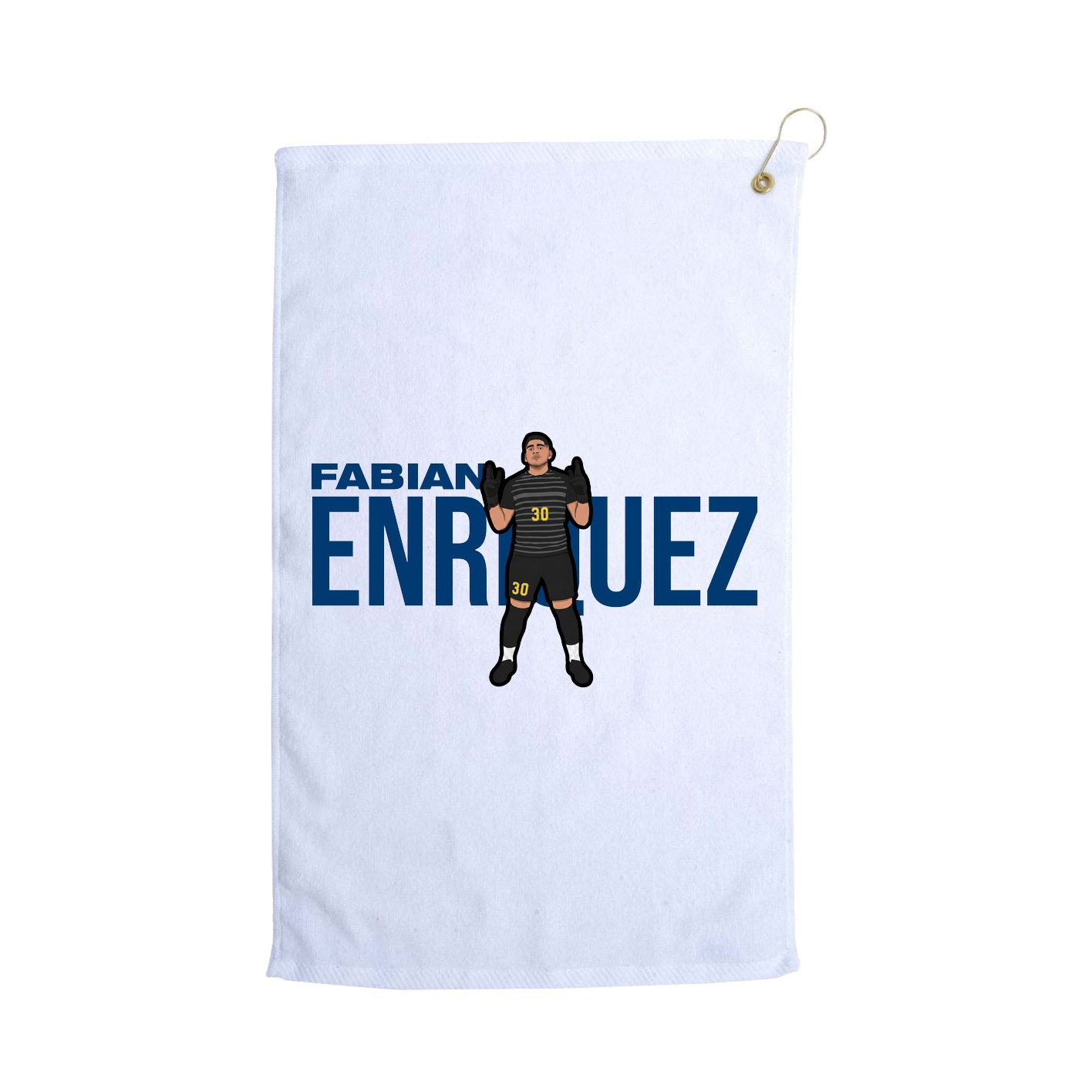 Golf Towel — Player Name in White