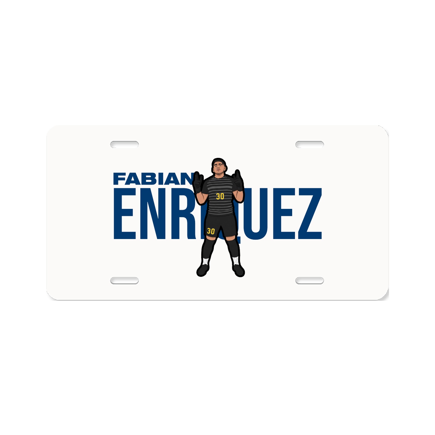 License Plate — Player Name in Classic