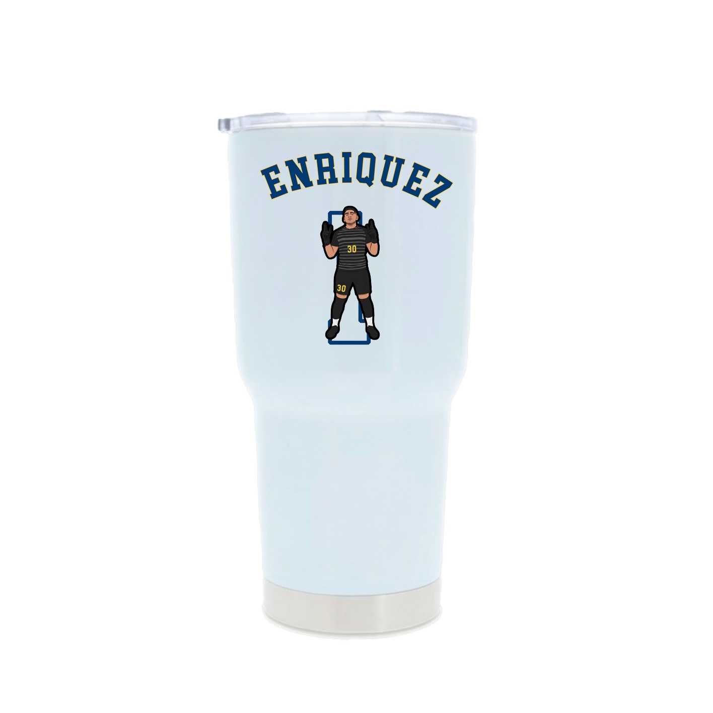 30oz Stainless Steel Tumbler — Shirsey Arch in White