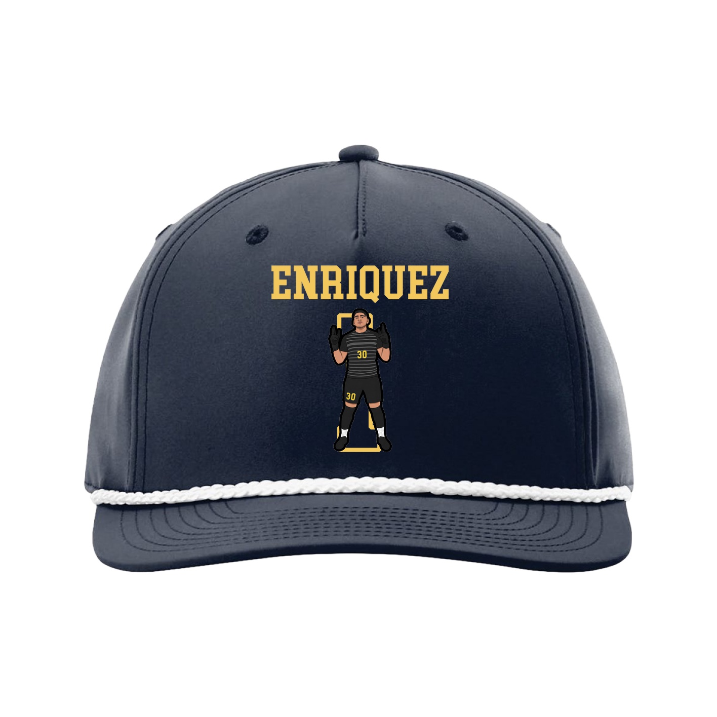 Five-Panel Classic Rope Cap — Shirsey in Navy