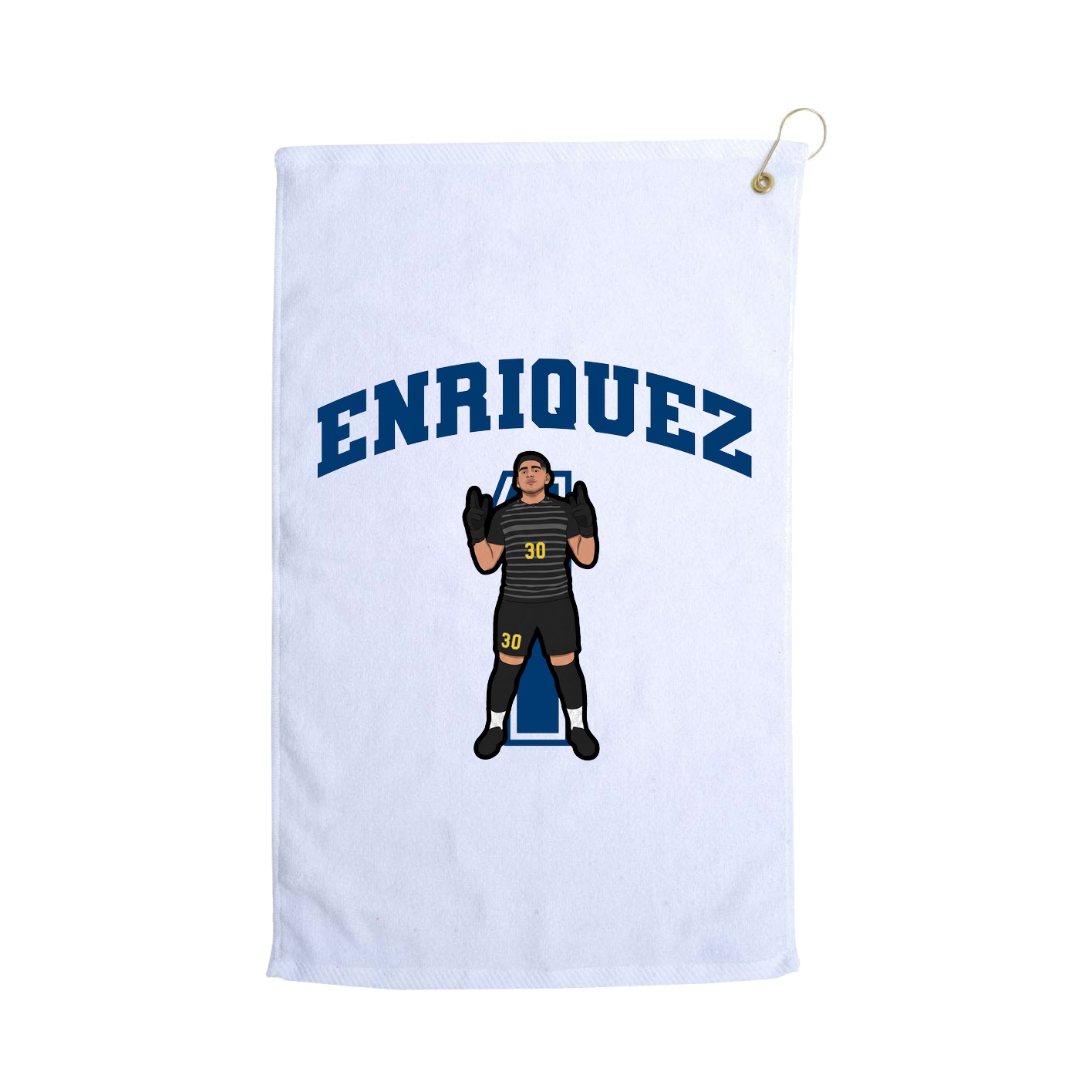 Golf Towel — Number in White