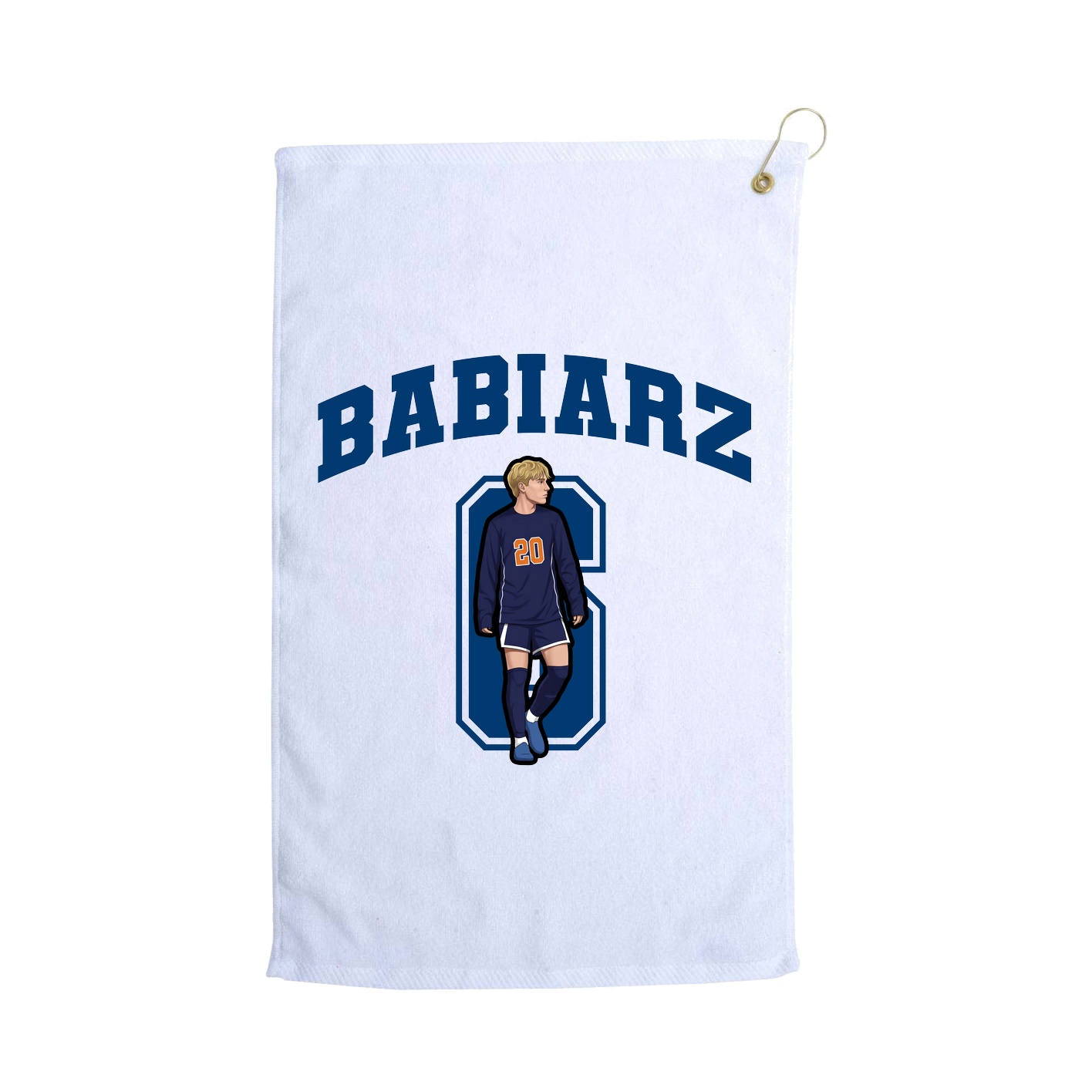 Golf Towel — Number in White