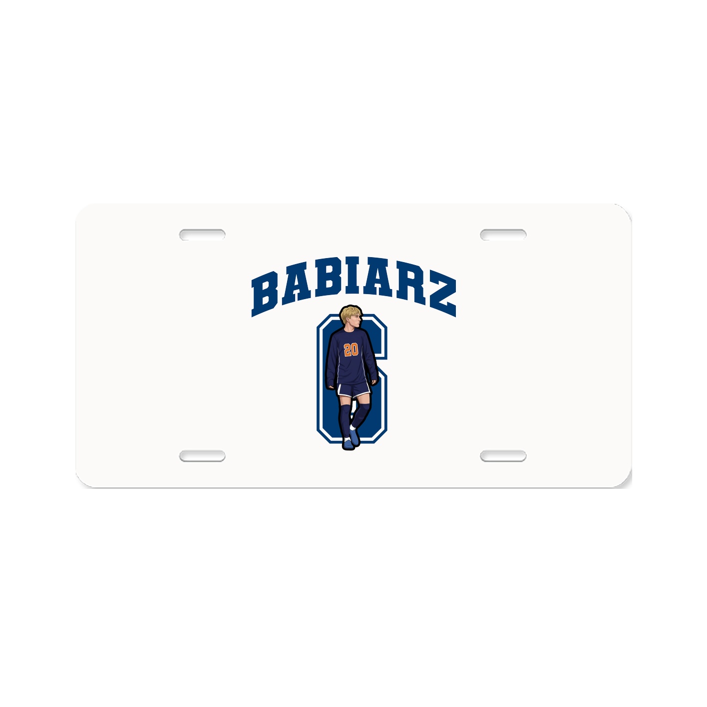 License Plate — Number in Classic