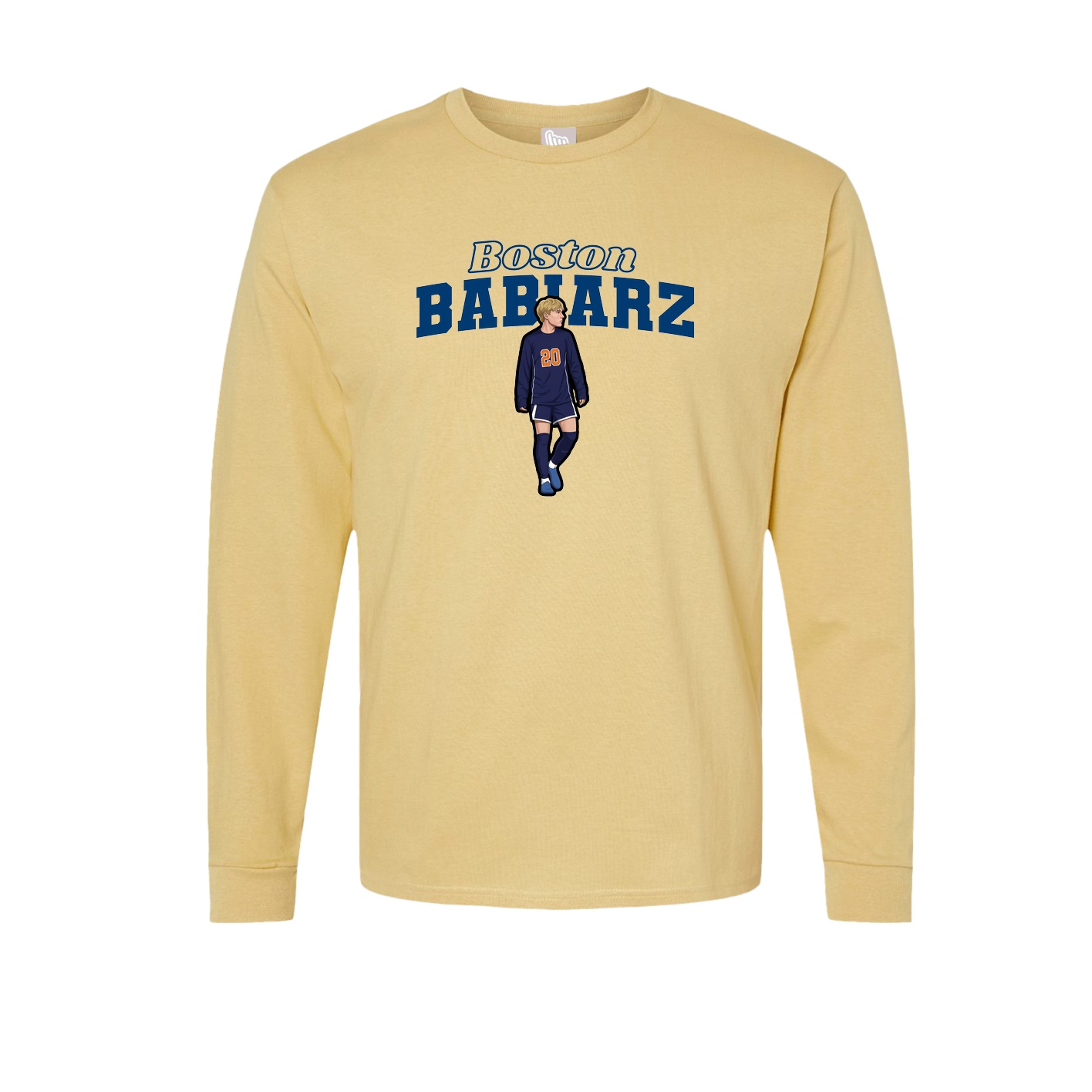 Long Sleeve Tee — Name Arch in Vegas Gold