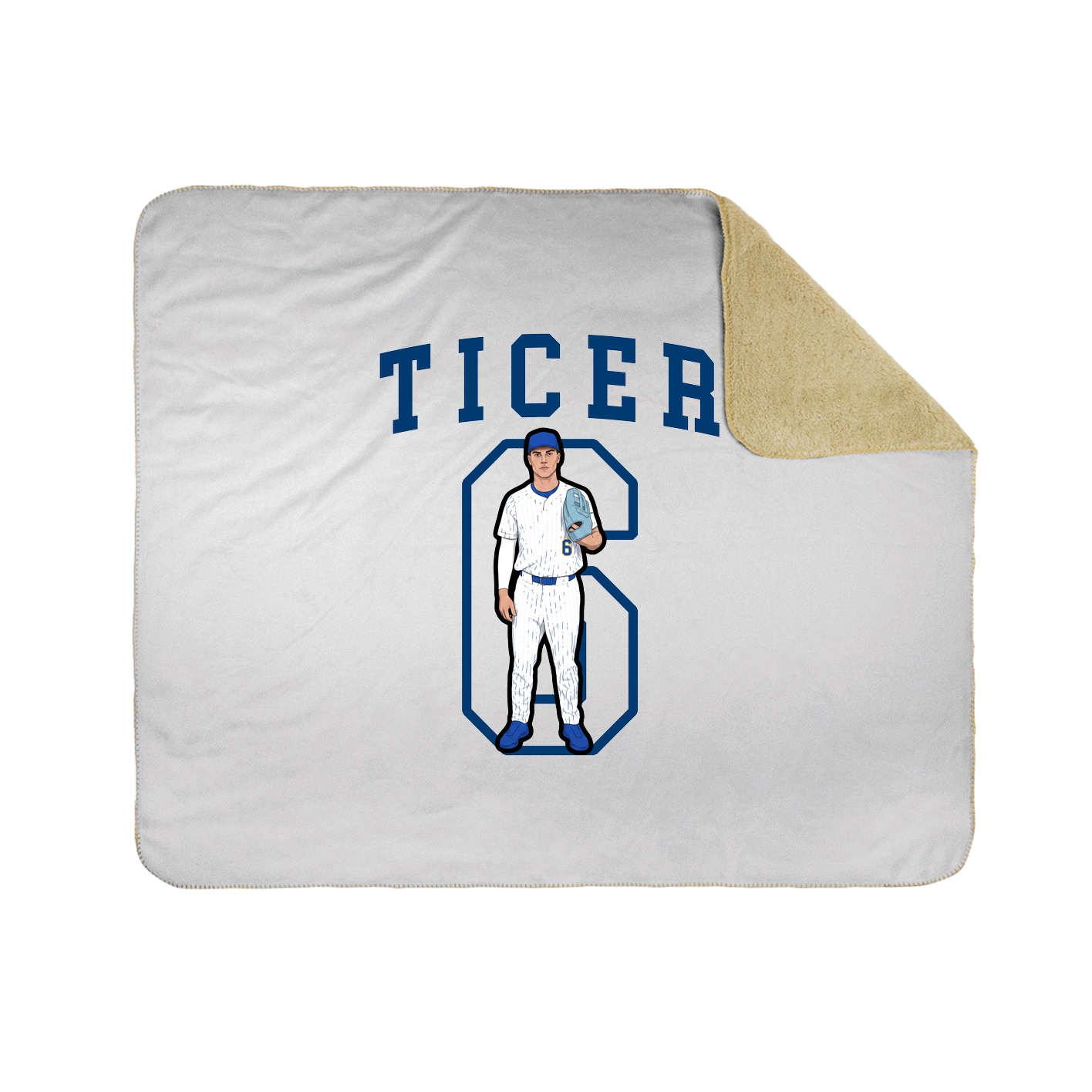 Throw Blanket — Shirsey in White