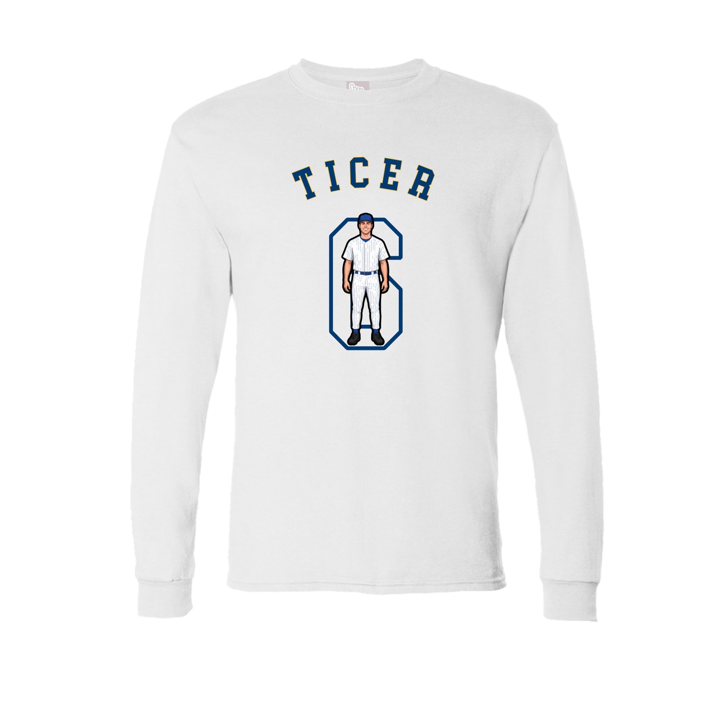 Long Sleeve Tee — Shirsey Arch in White