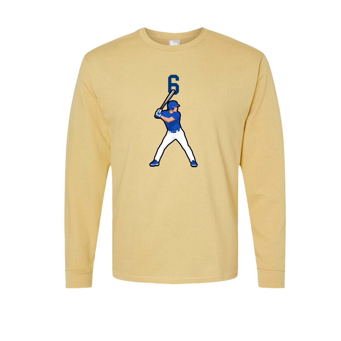 Long Sleeve Tee — Number Top in Vegas Gold