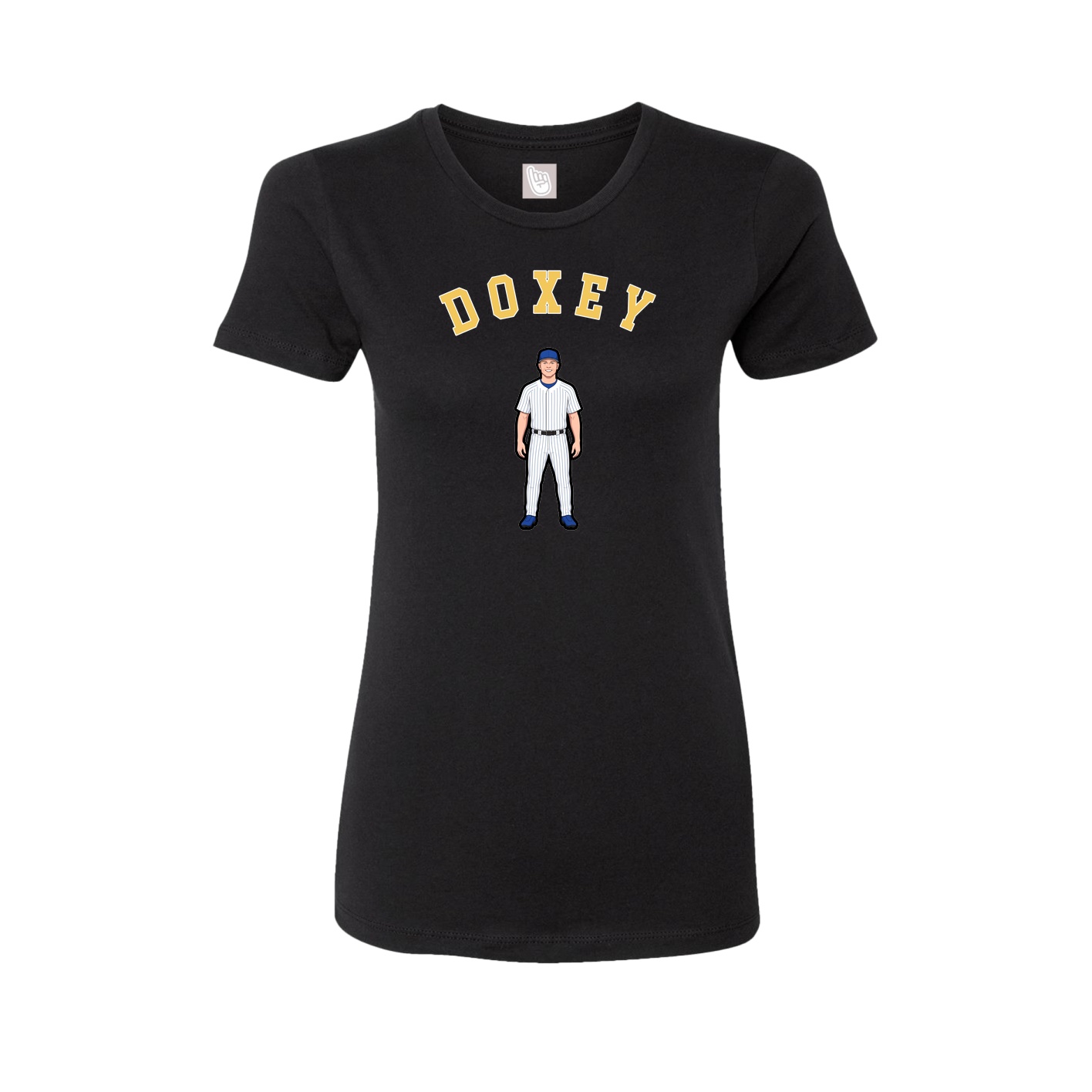Fitted Women's Tee — Shirsey Arch in Black