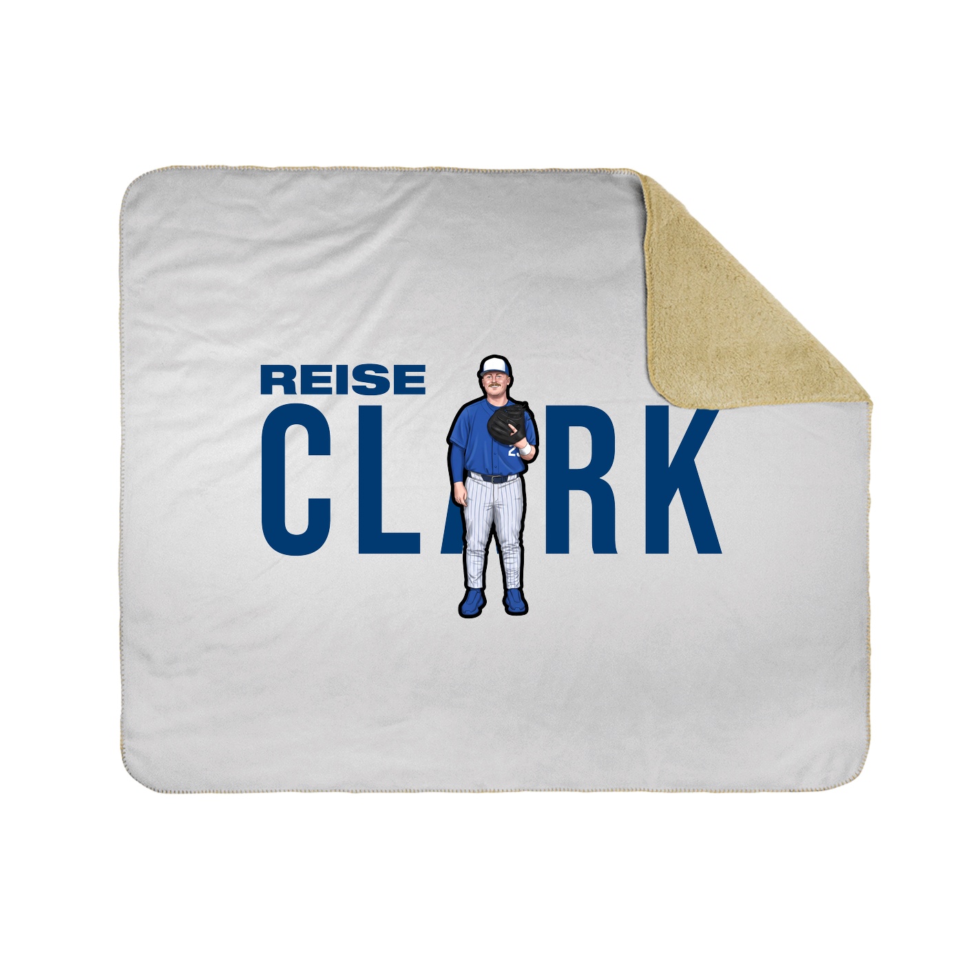 Throw Blanket — Player Name in White