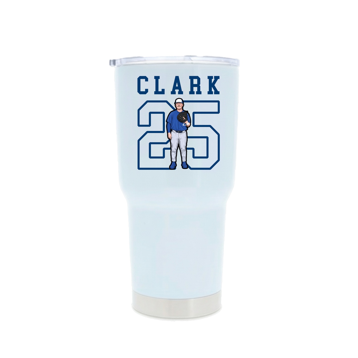 30oz Stainless Steel Tumbler — Shirsey in White